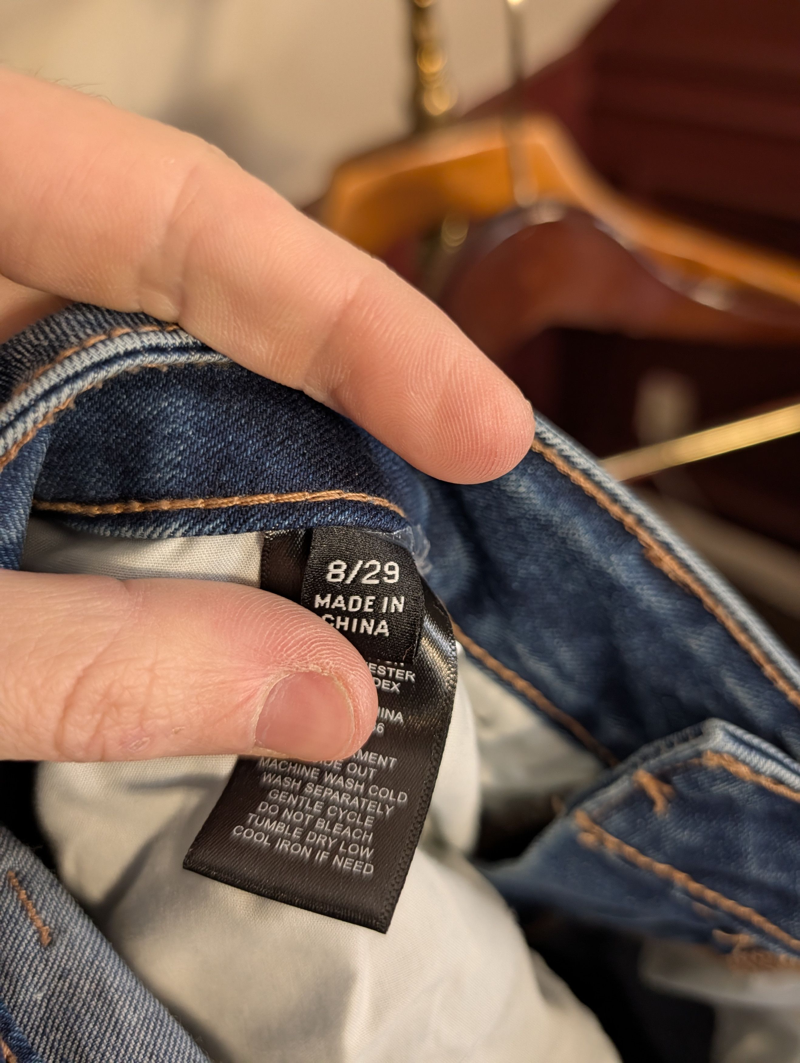 Frye Blue logo embroidered tapered leg denim jeans Size 30" / US 8 / IT 44 - 10 Thumbnail