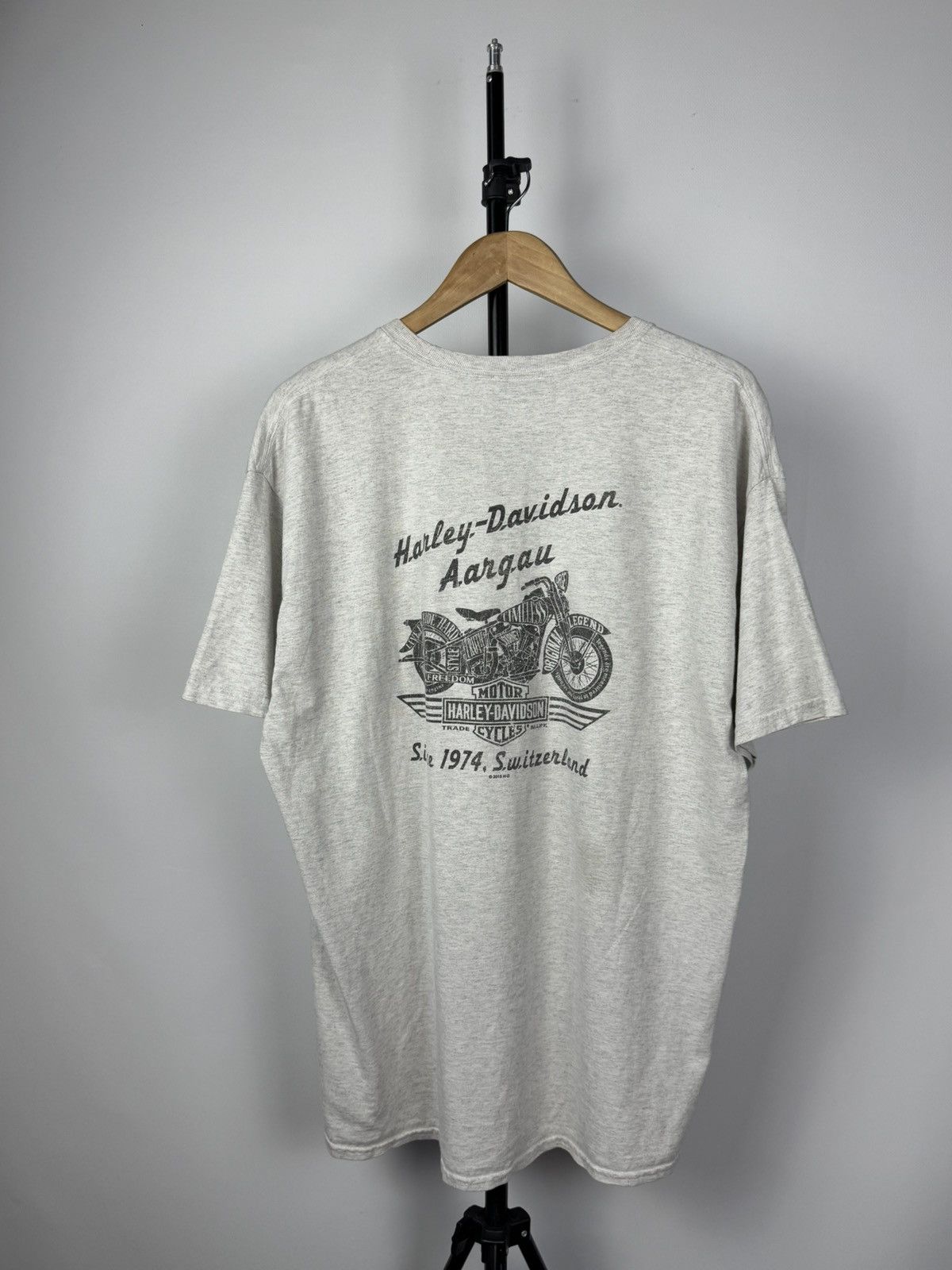 Harley Davidson × Vintage 2019 Harley Davidson Moto Racing Biker Tee Shirt Y2K 00s Size US XL / EU 56 / 4 - 4 Thumbnail