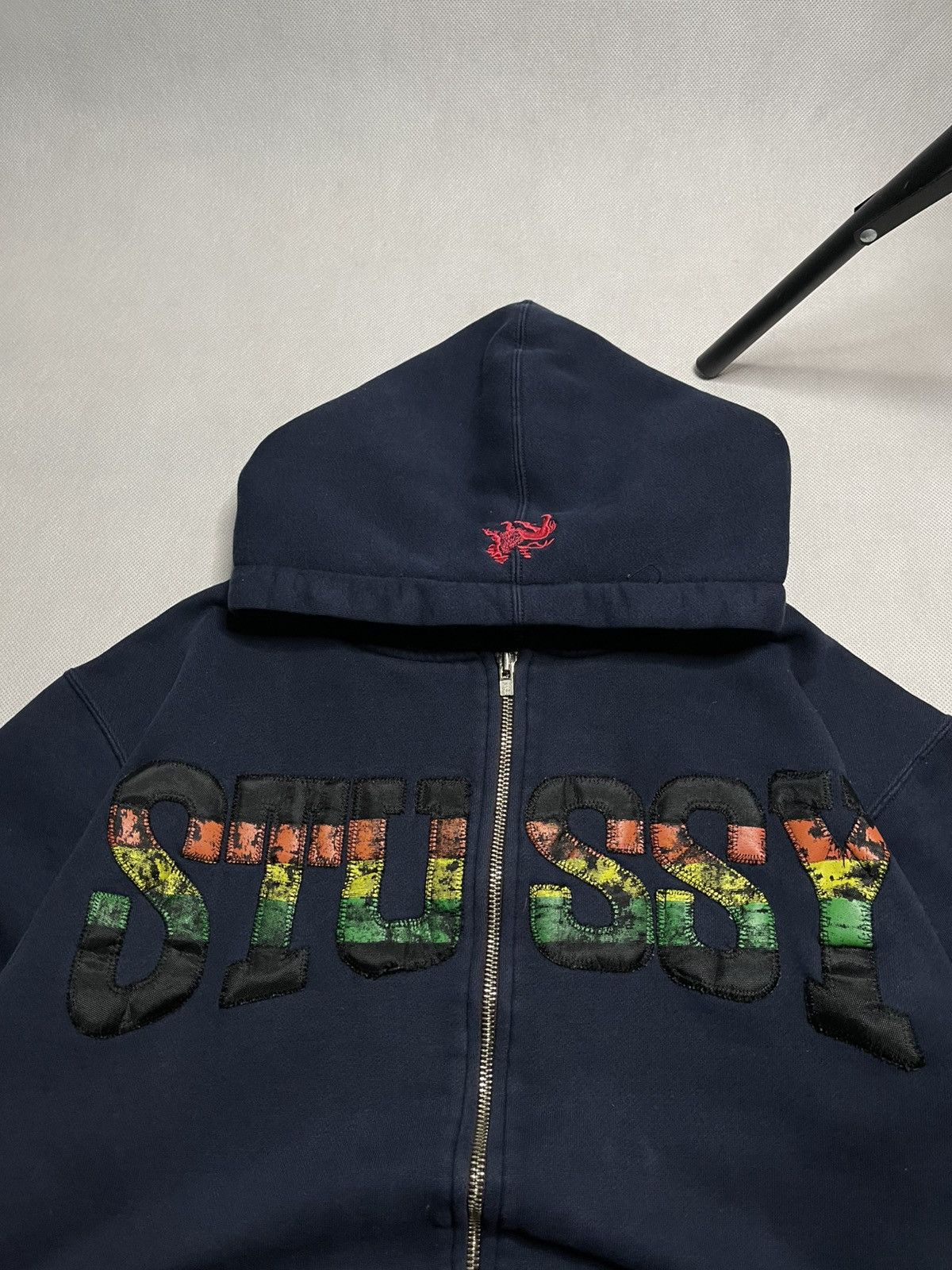 Stussy ‼️Vintage 90s Stussy Rasta Zip Hoodie + Stussy Rasta Scarf ‼️ Size US L / EU 52-54 / 3 - 4 Thumbnail