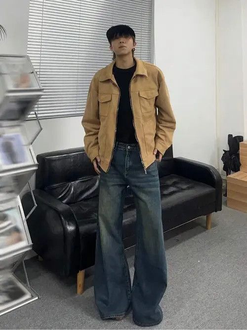 Jean × Vintage Faded Baggy Denim Jeans Wide Leg Size US 32 / EU 48 - 1 Thumbnail