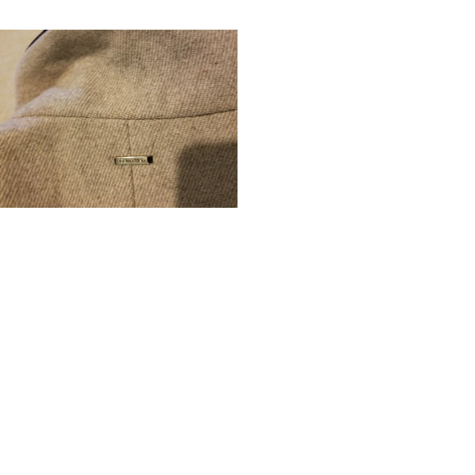 Calvin Klein VINTAGE? Calvin Klein Wool Jacket Beige 8 Women Coat Basic Jacket Womens Wool Jacket Size M / US 6-8 / IT 42-44 - 9 Thumbnail