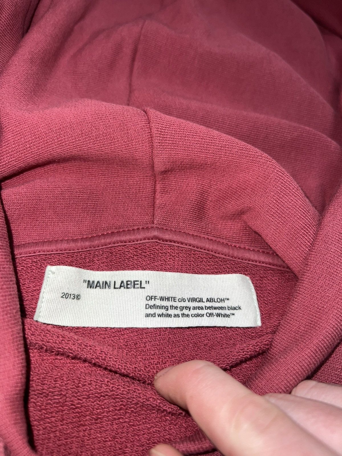 Off-White × Virgil Abloh Off-White Men's Red Diagonal Arrows Over Hoodie Size US M / EU 48-50 / 2 - 12 Thumbnail