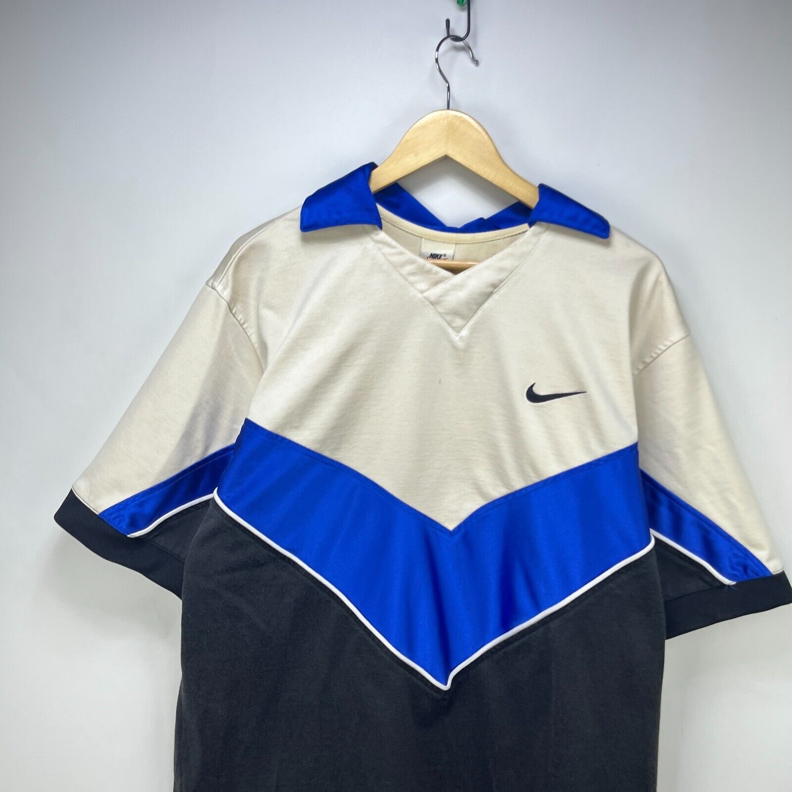 Nike × Vintage Vintage 90s Nike Big Swoosh Basketball Medium Jumper Hoops Size US M / EU 48-50 / 2 - 5 Thumbnail