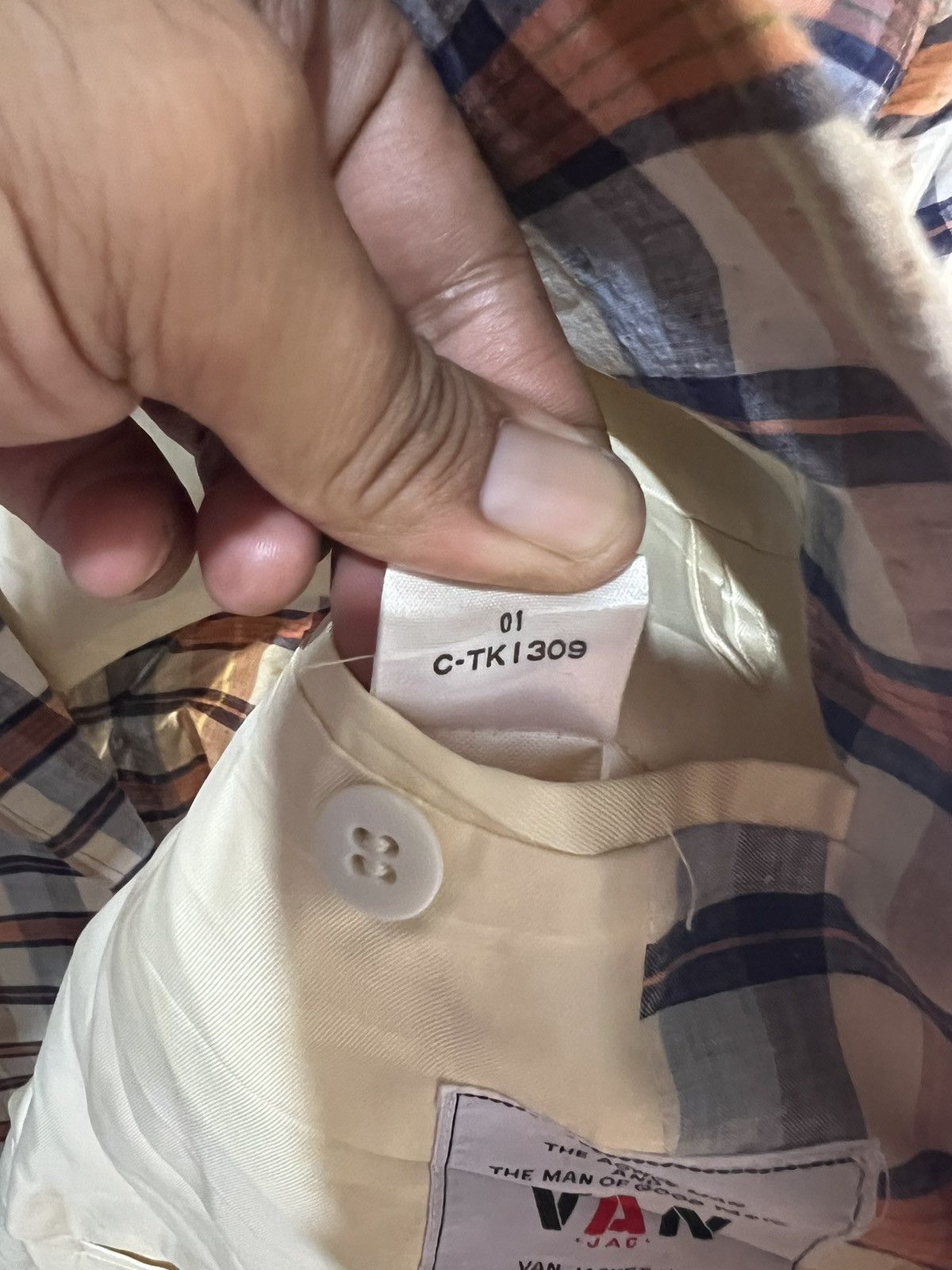 Van 🔥Vintage Van Checkered Blazer Size 40R - 14 Thumbnail