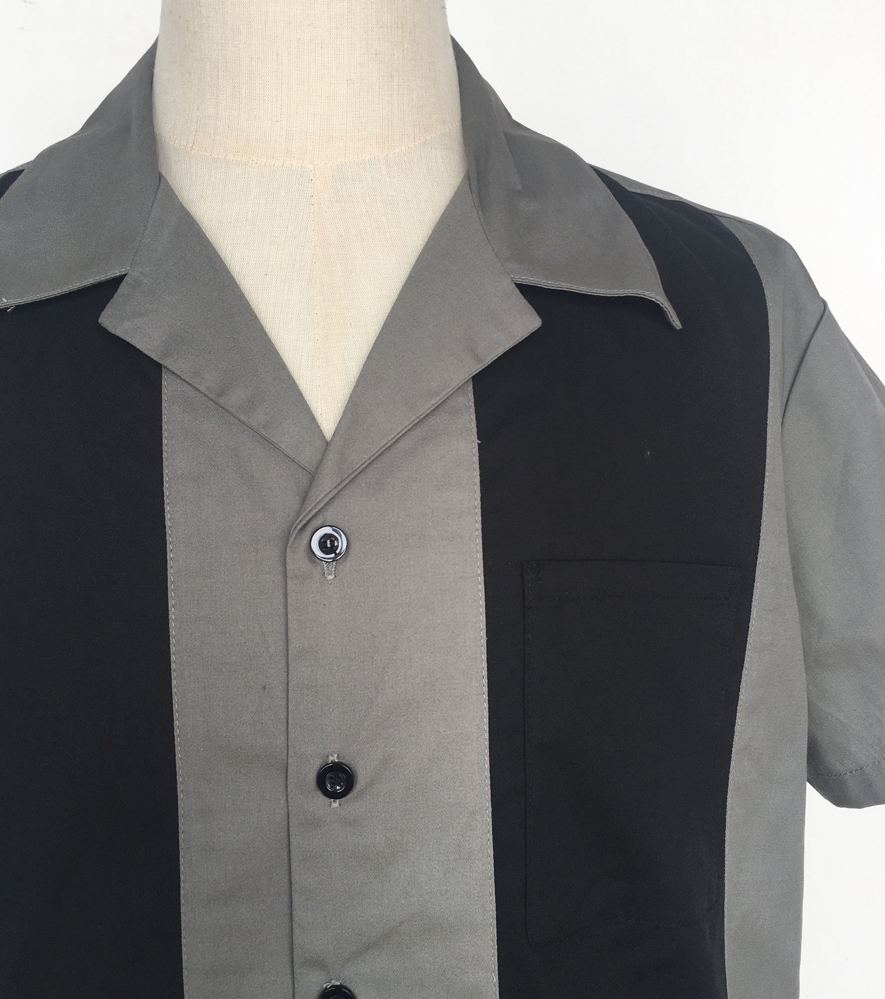 Other Vintage Style Western Shirts Bowling Shirts-gray Size US XXL / EU 58 / 5 - 6 Thumbnail