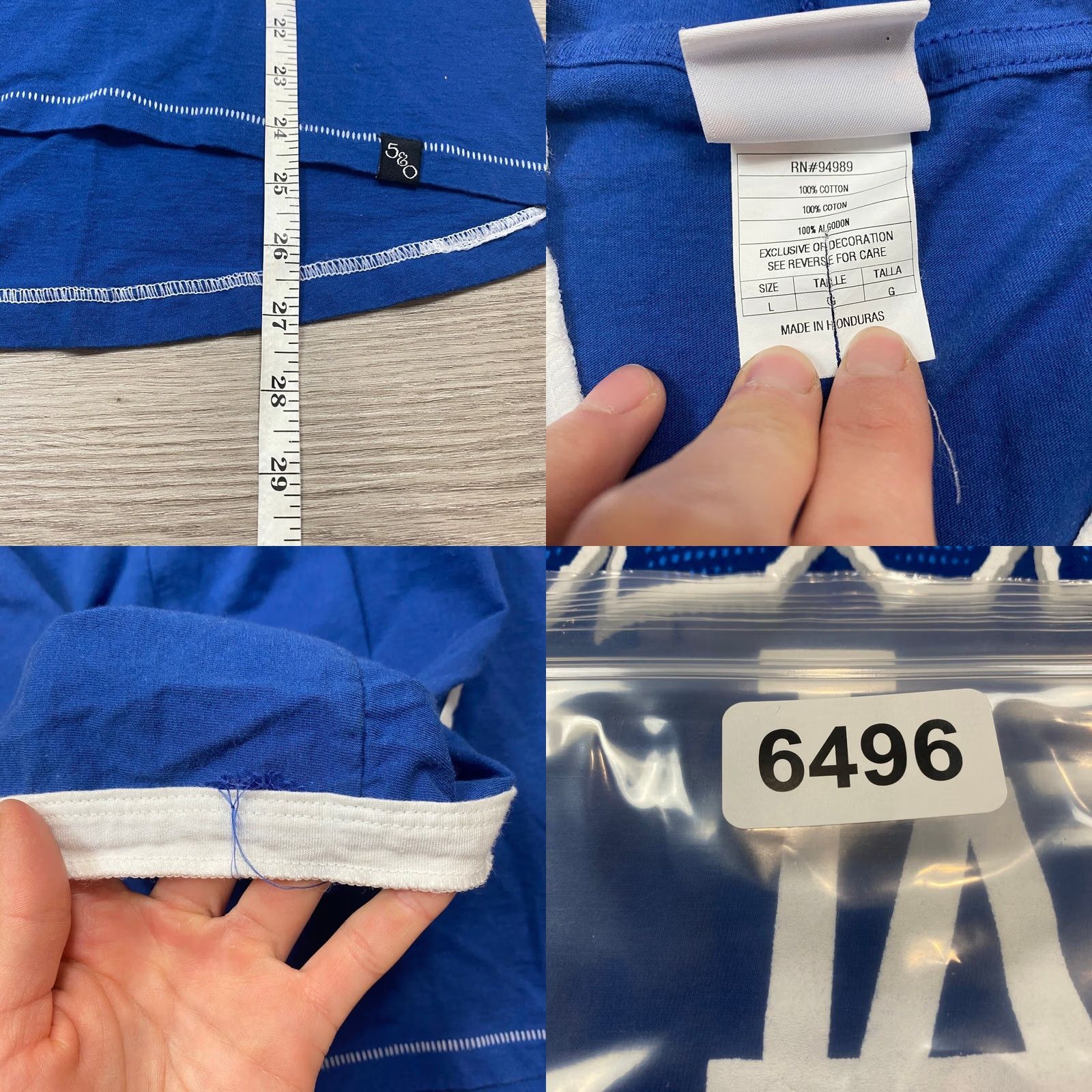 MLB LA Dodgers Hoodie T Shirt Women's Large MLB Baseball 5th & Ocean Size L / US 10 / IT 46 - 8 Thumbnail