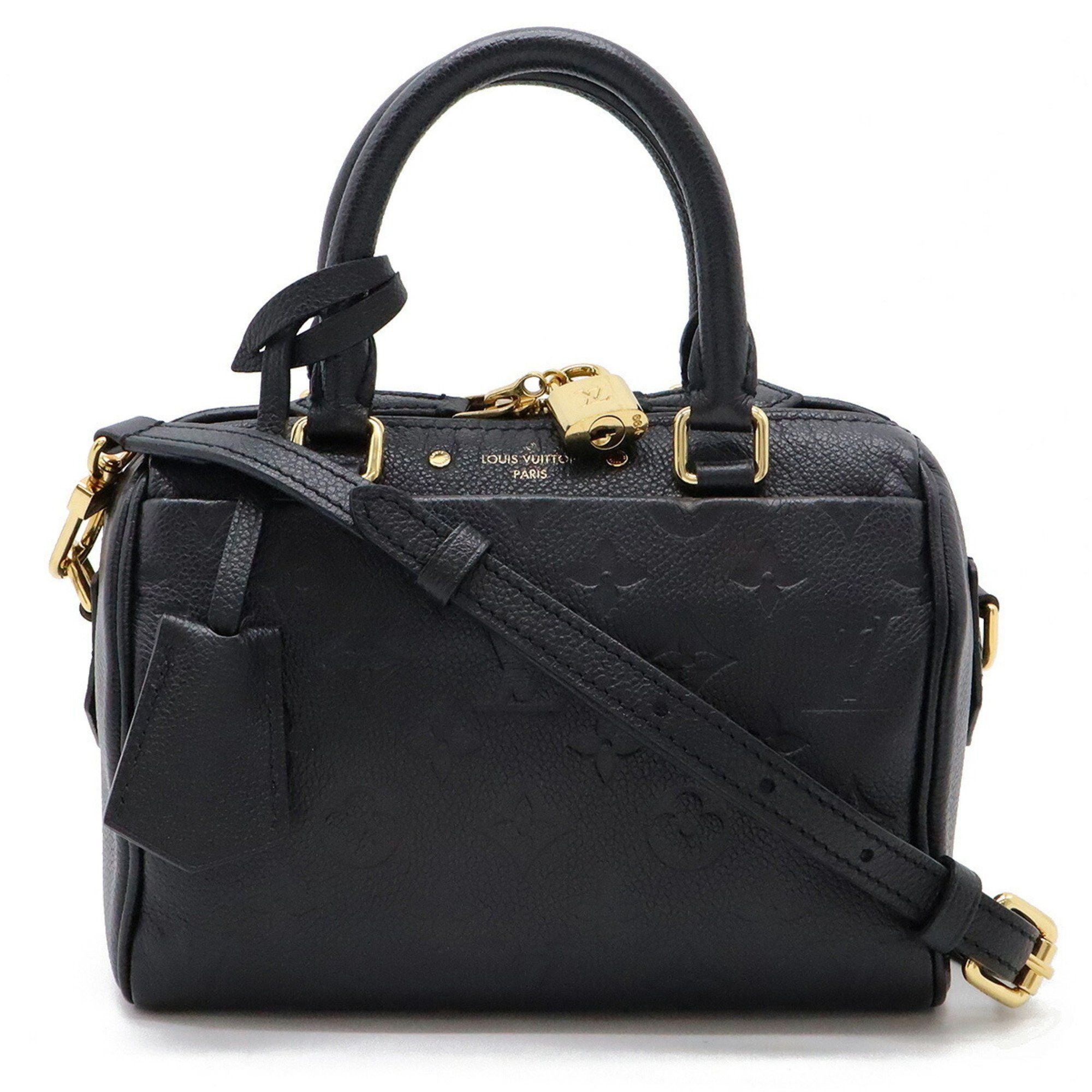 Louis Vuitton Monogram Empreinte Speedy Bandouliere 20 Handbag Shoulder Bag Noir M42397, Women's