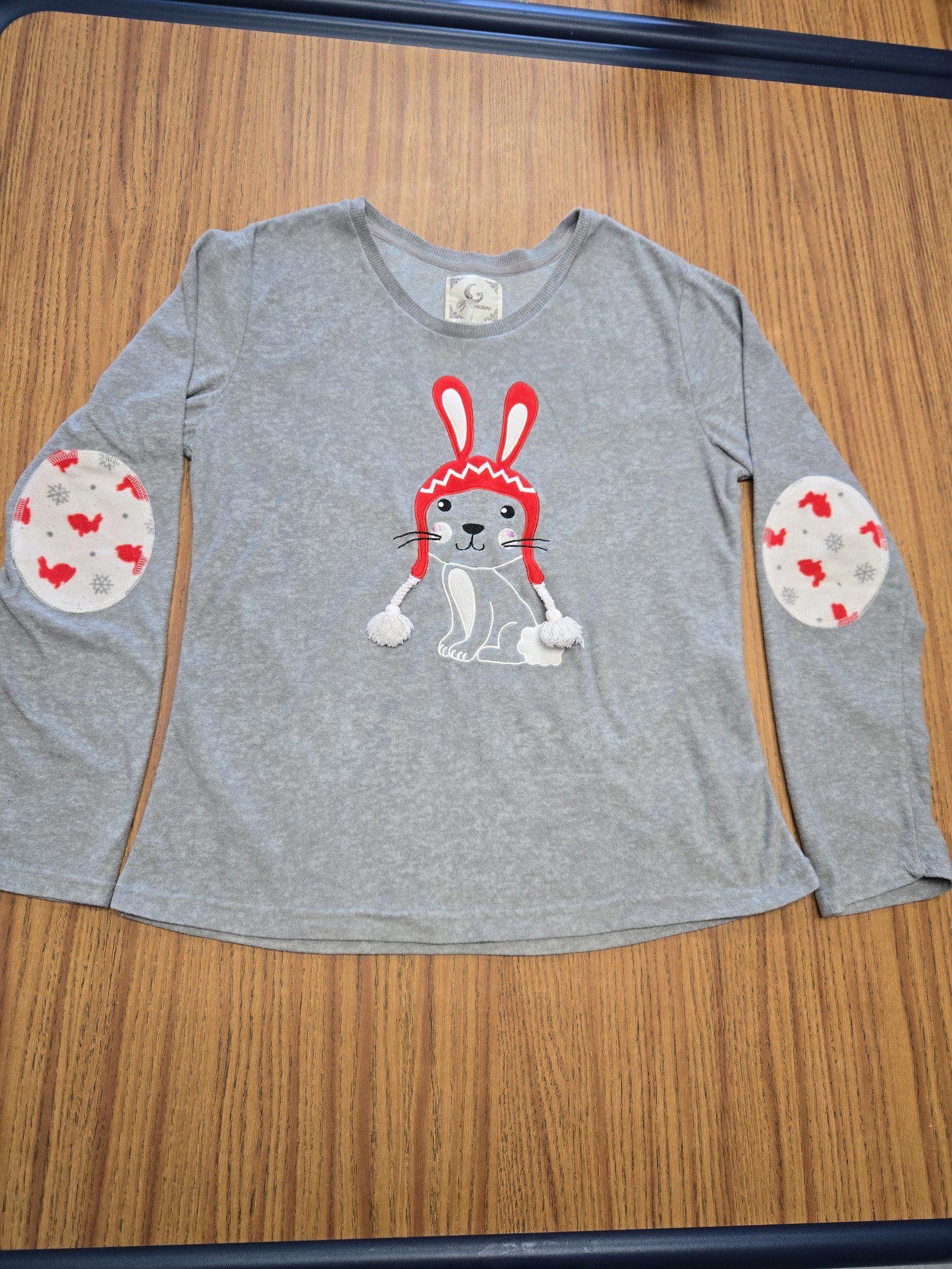 Designer Kids XL Winter Bunny Shirt Size XXS / US 00 / IT 34 - 1 Thumbnail