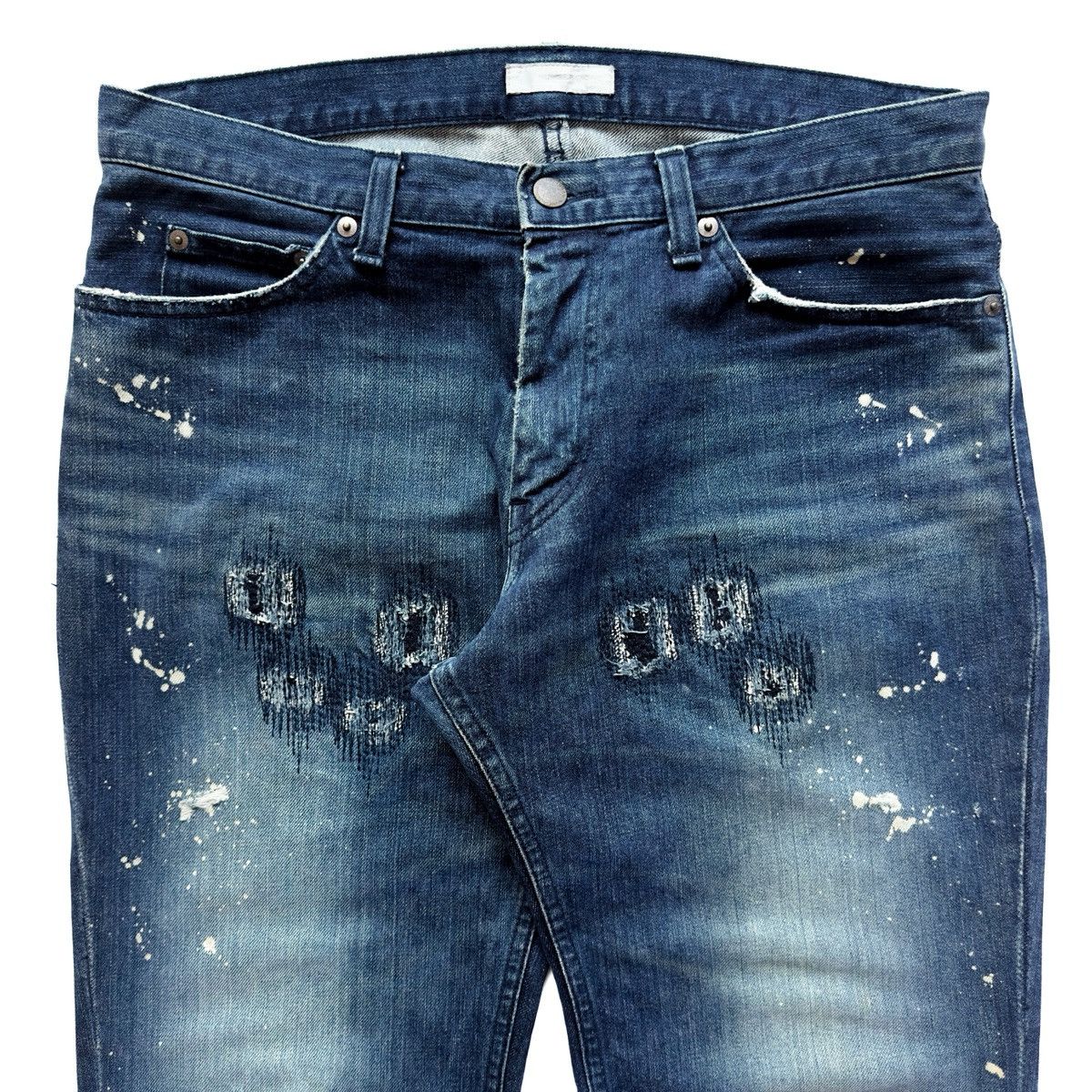 Number (N)ine AW01 “Standards” Grunge Denim Size US 34 / EU 50 - 2 Thumbnail