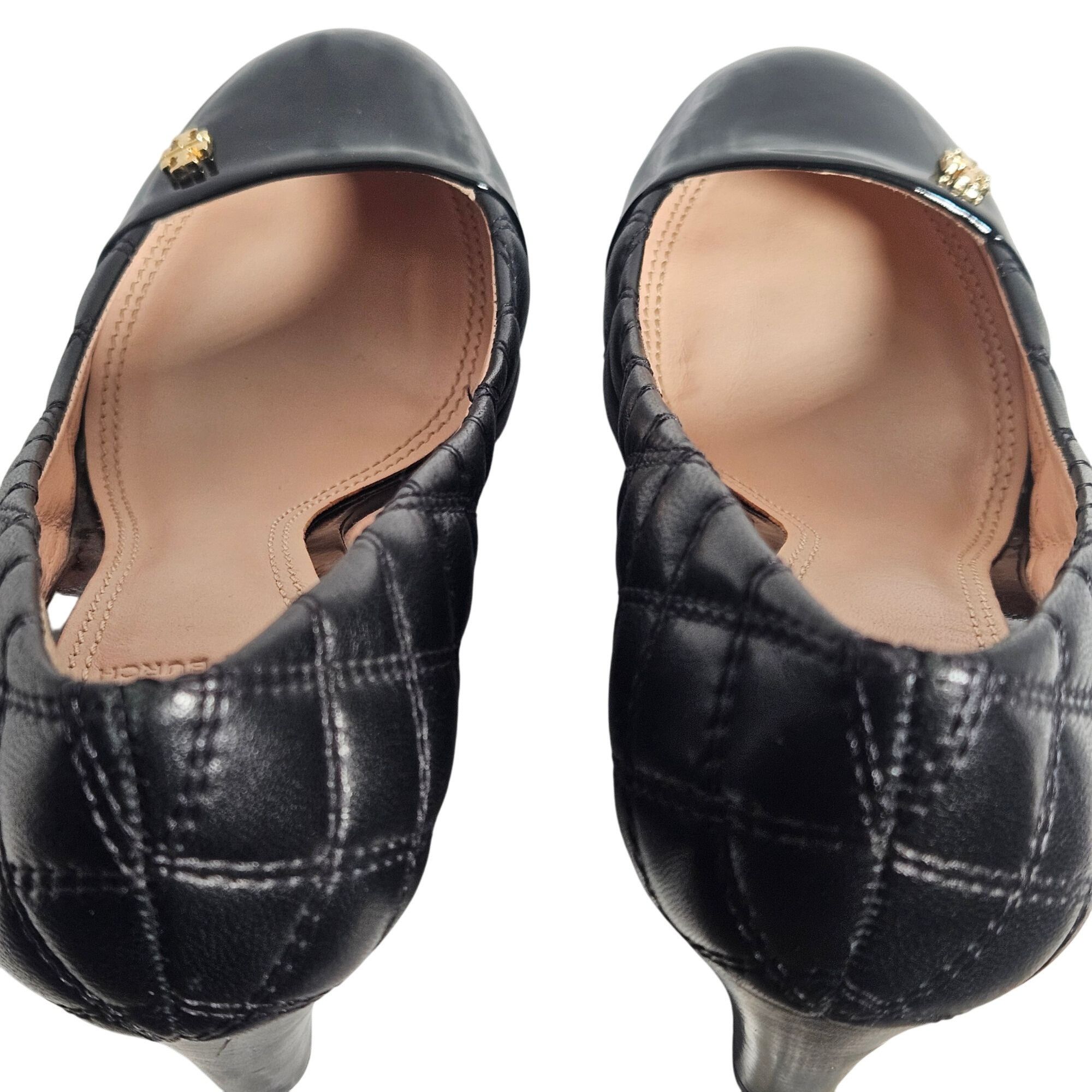 Tory Burch Tory Burch Womens Quilted Leather Wedges Black 7.5M | Quiet Size US 7.5 / IT 37.5 - 10 Thumbnail