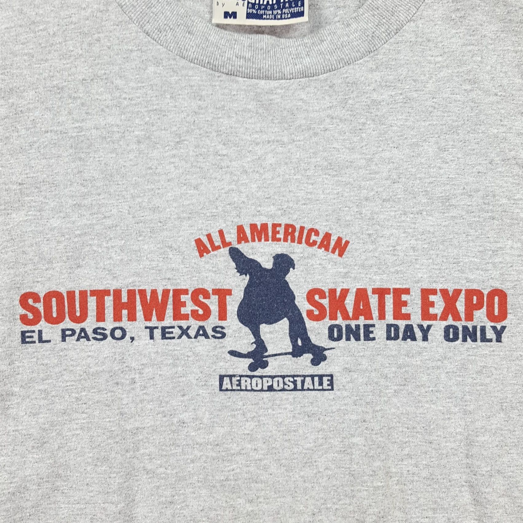 Aeropostale VINTAGE Aeropostale Skateboarding Skate Expo USA Size M Gray T Shirt Size US M / EU 48-50 / 2 - 3 Thumbnail
