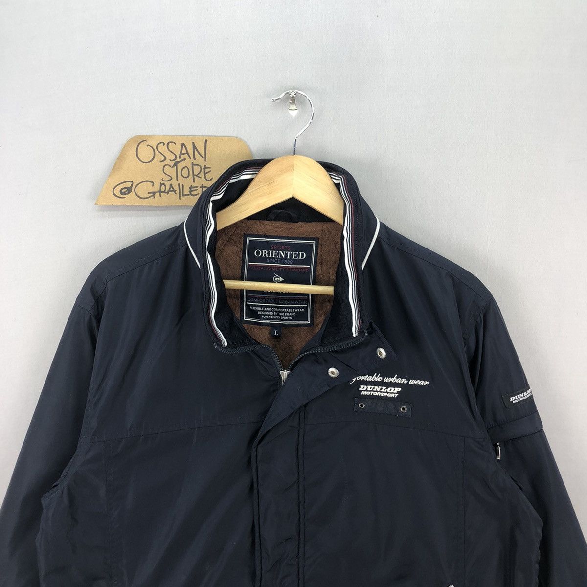 Dunlop Vintage Dunlop Motorsport Urbanwear Zipper Jacket Size US L / EU 52-54 / 3 - 4 Thumbnail