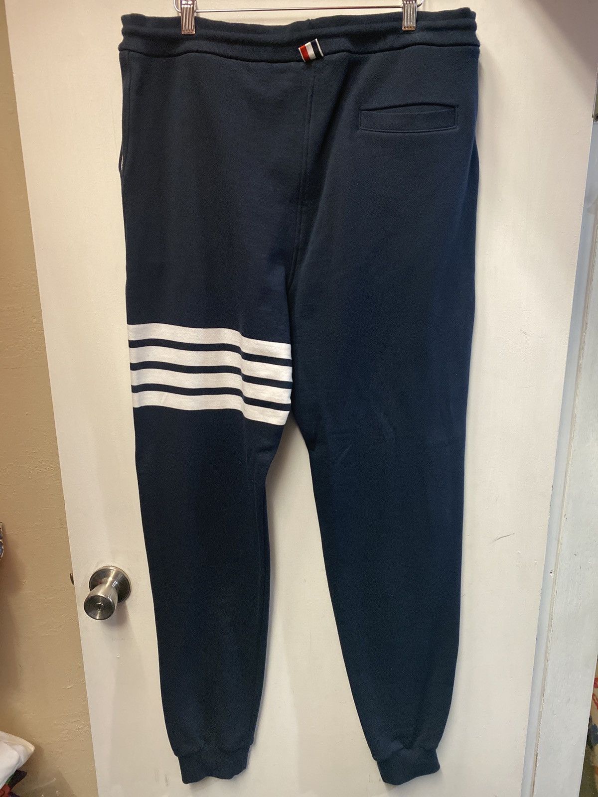 Thom Browne Thom Browne 4 Bar Navy Sweatpants Size US 40 / EU 56 - 2 Thumbnail