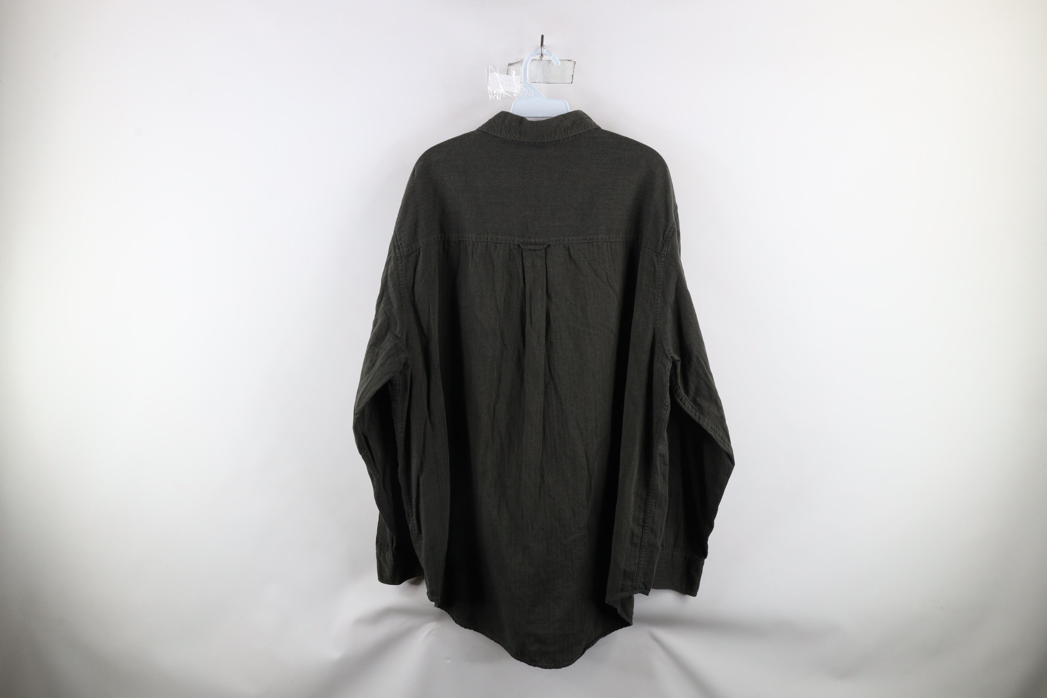 Ralph Lauren × Vintage Vintage 90s Chaps Ralph Lauren Herringbone Button Down Shirt Size US XL / EU 56 / 4 - 8 Thumbnail