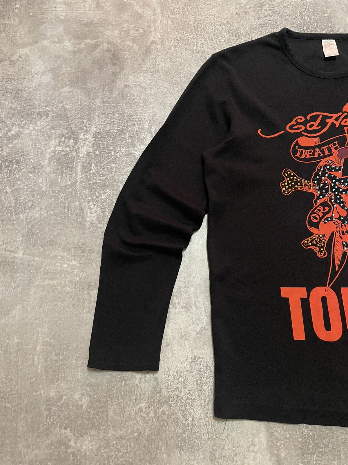 Christian Audigier Vintage Ed Hardy Long Sleeve T-Shirt Size US XL / EU 56 / 4 - 5 Thumbnail