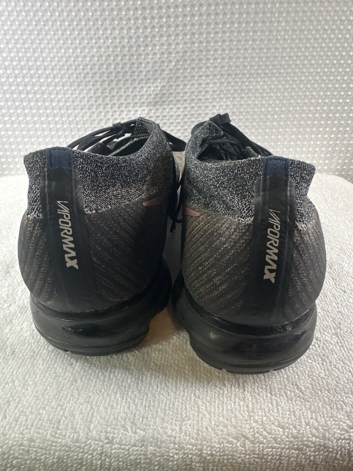 Nike Nike Air VaporMax Flyknit EXPLORER Black Rose Gold Shoes Size US 15 / EU 48 - 4 Thumbnail