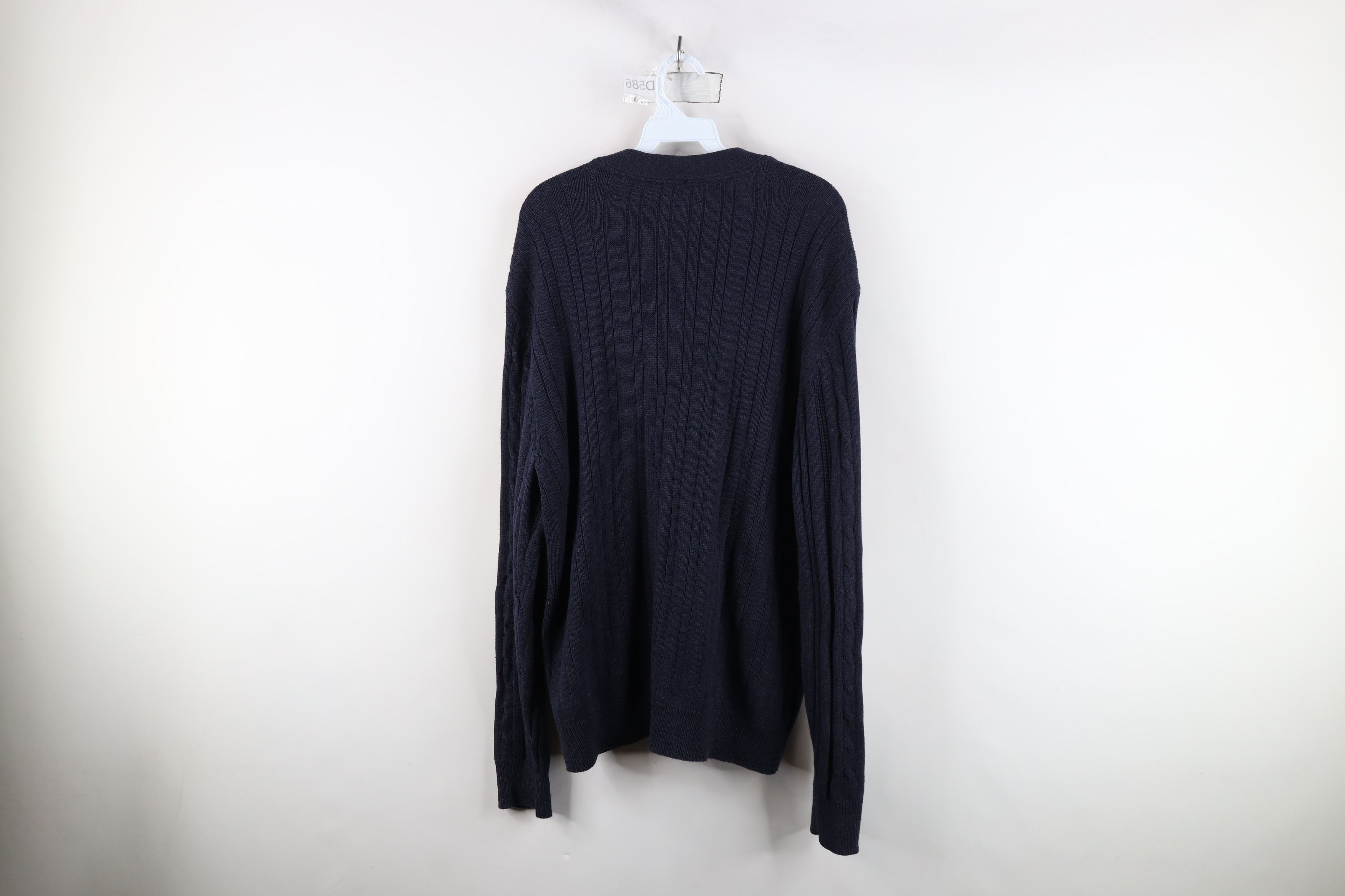 Vintage Vintage 90s Streetwear Chunky Cable Knit Cardigan Sweater Size US XL / EU 56 / 4 - 12 Thumbnail