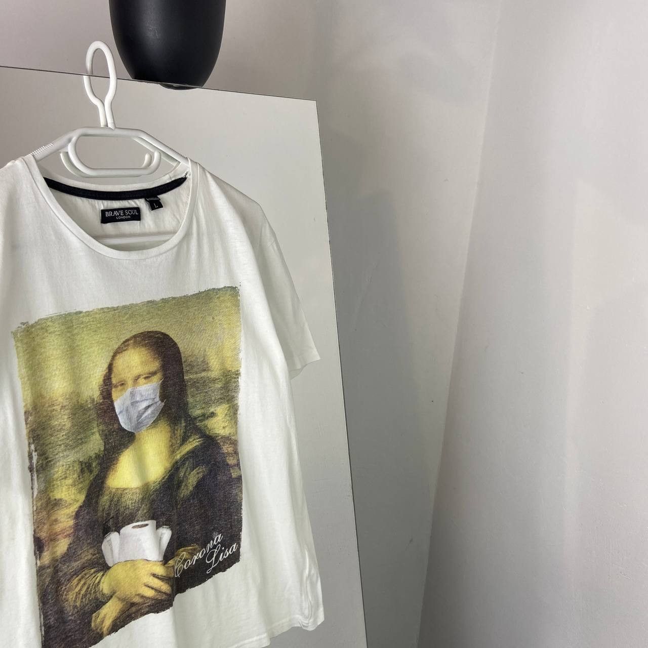 Vintage Mono Corona Lisa Vintage Humor Art T-Shirt Size US L / EU 52-54 / 3 - 2 Thumbnail