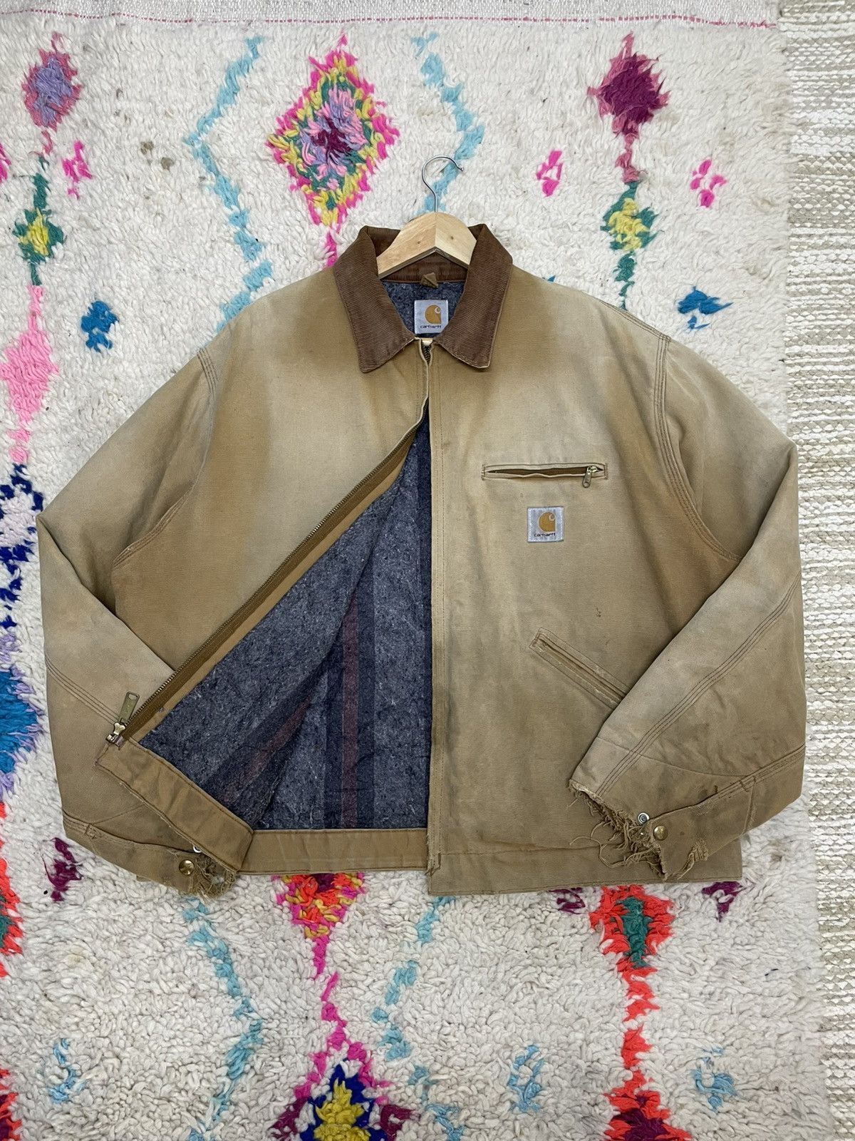Carhartt Vintage Carhartt Detroit J01 Blanked Lined 6BLJ Jacket Usa Size US XL / EU 56 / 4 - 20 Thumbnail