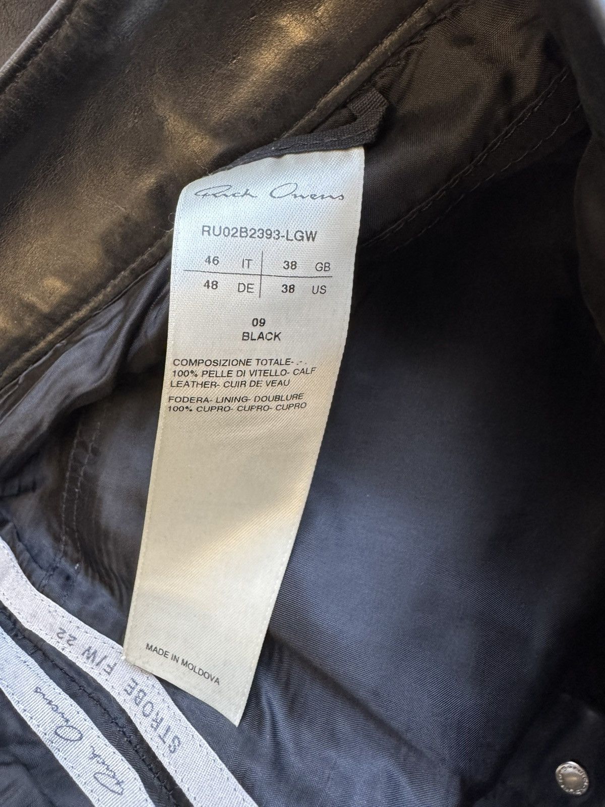Rick Owens Rick Owens FW22 Strobe Leather Bottoms Size US 30 / EU 46 - 6 Thumbnail