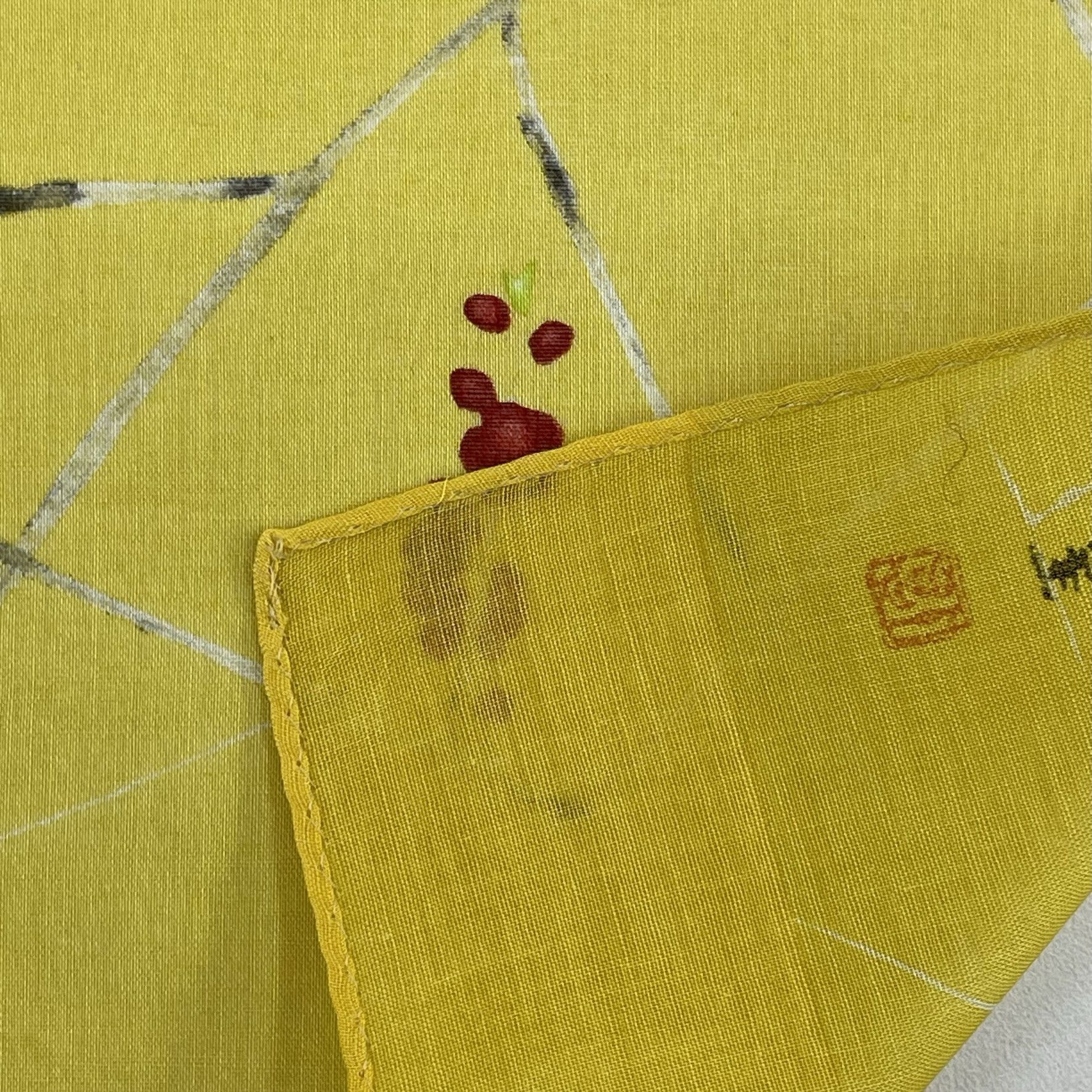 Japanese Brand Vintage Japanese Handkerchief Art- 5042 Size ONE SIZE - 5 Thumbnail