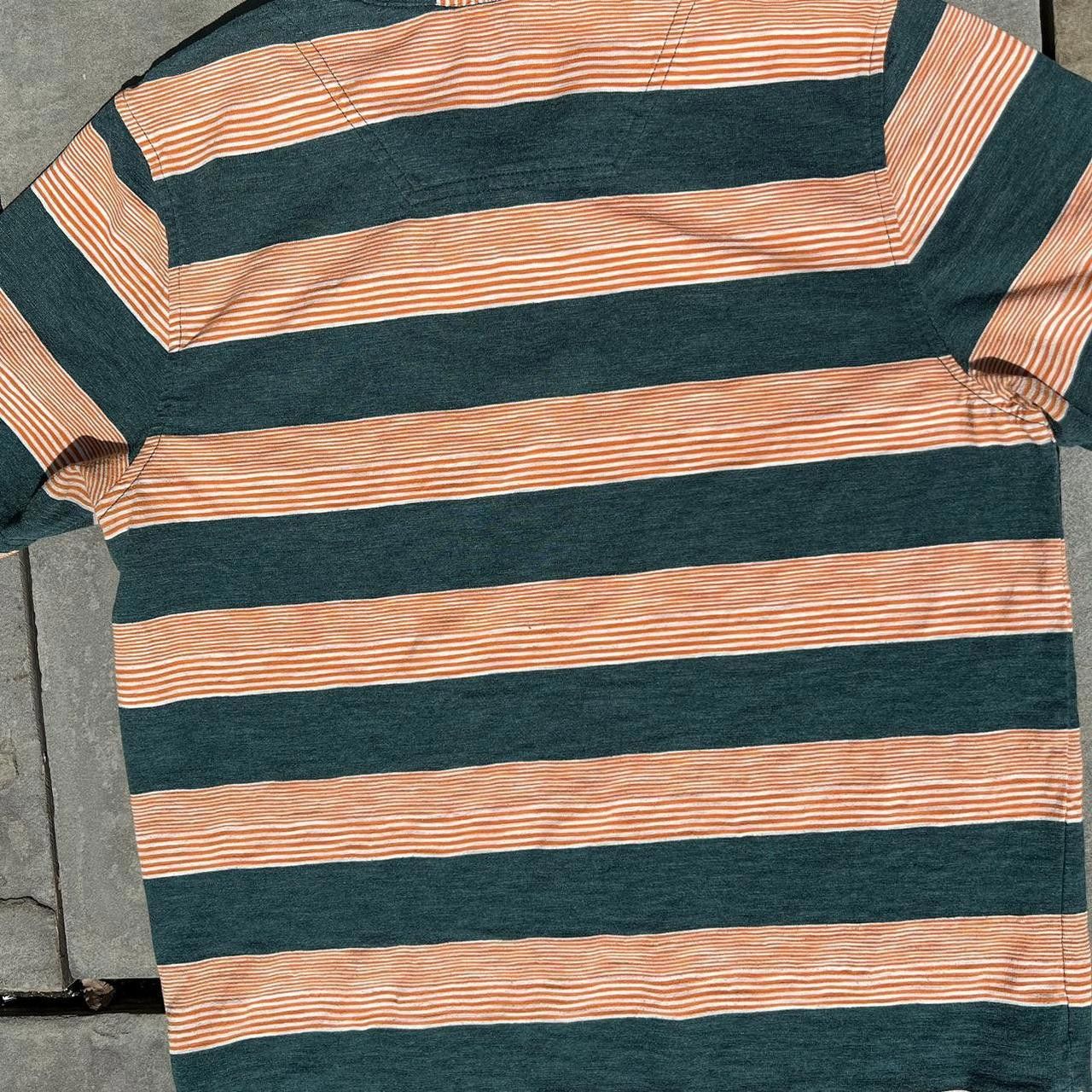 The North Face The North Face Orange and Green Striped Polo Size US M / EU 48-50 / 2 - 6 Thumbnail