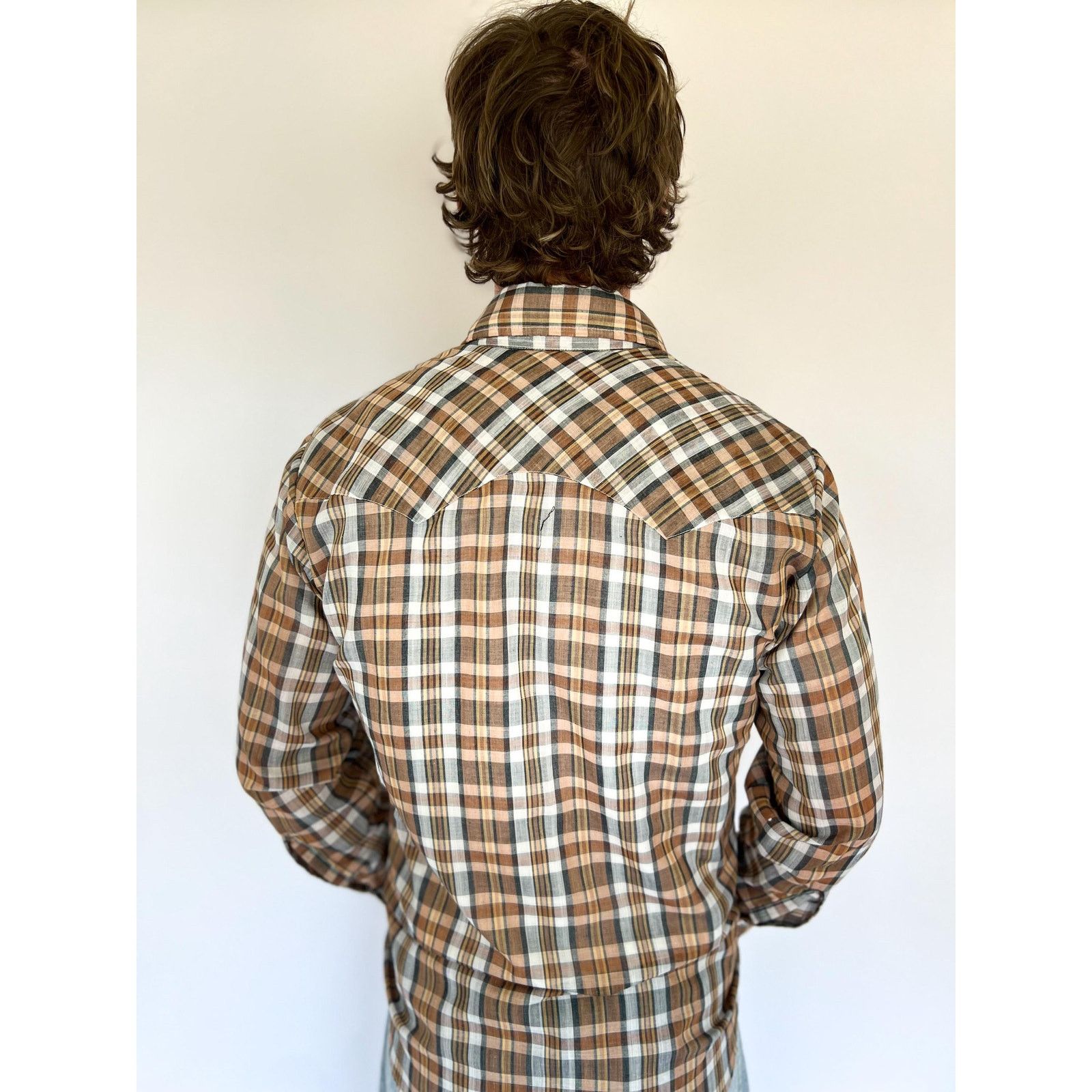 Levi's VTG 70s Plaid Pearl Snap Western Shirt Men’s Size M – Levi’s Size US M / EU 48-50 / 2 - 2 Thumbnail