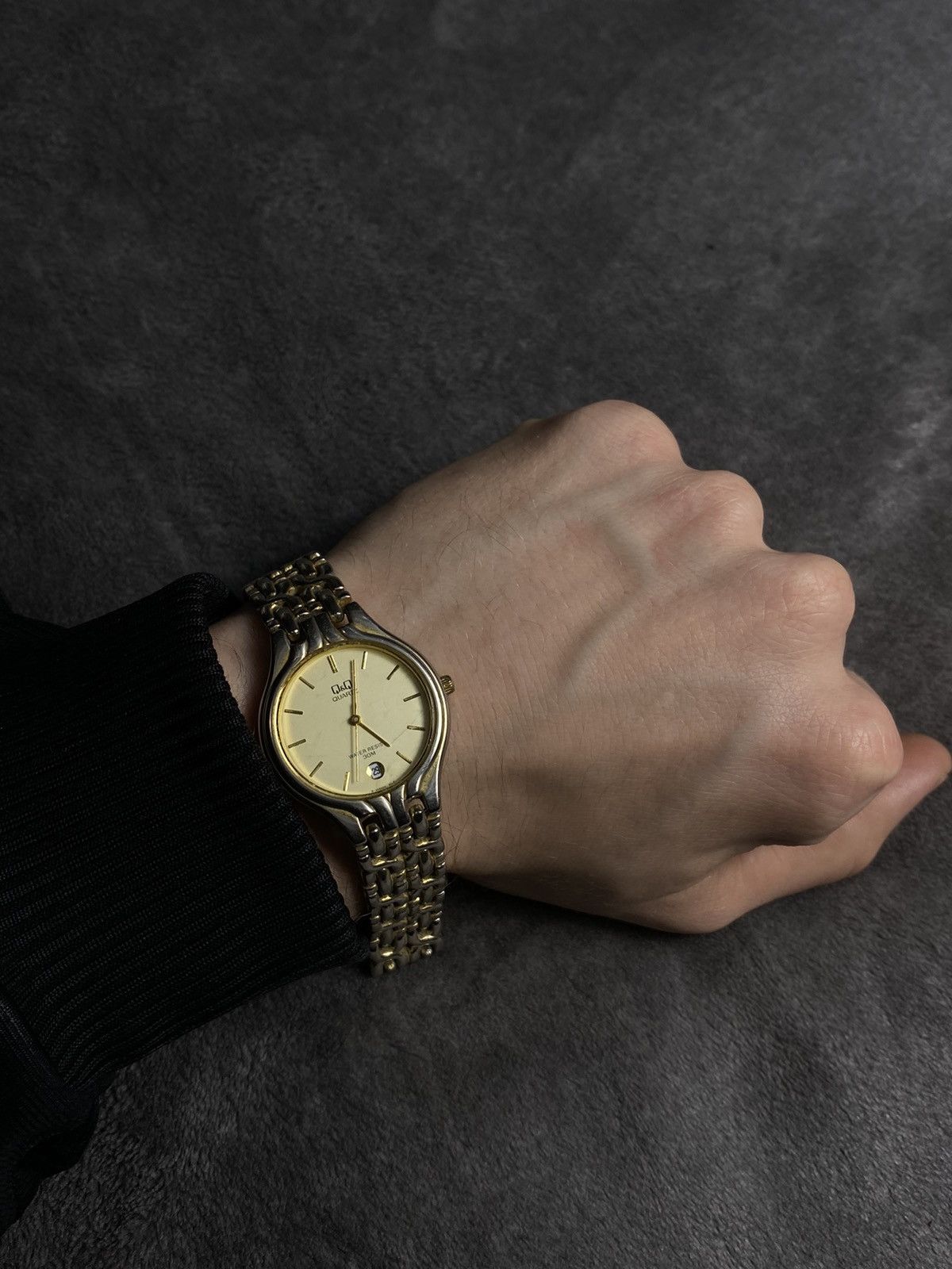 Japanese Brand × Jewelry × Vintage Futuristic Japanese Style Vintage Q&Q Quartz Watch Work 100% Size ONE SIZE - 1 Thumbnail