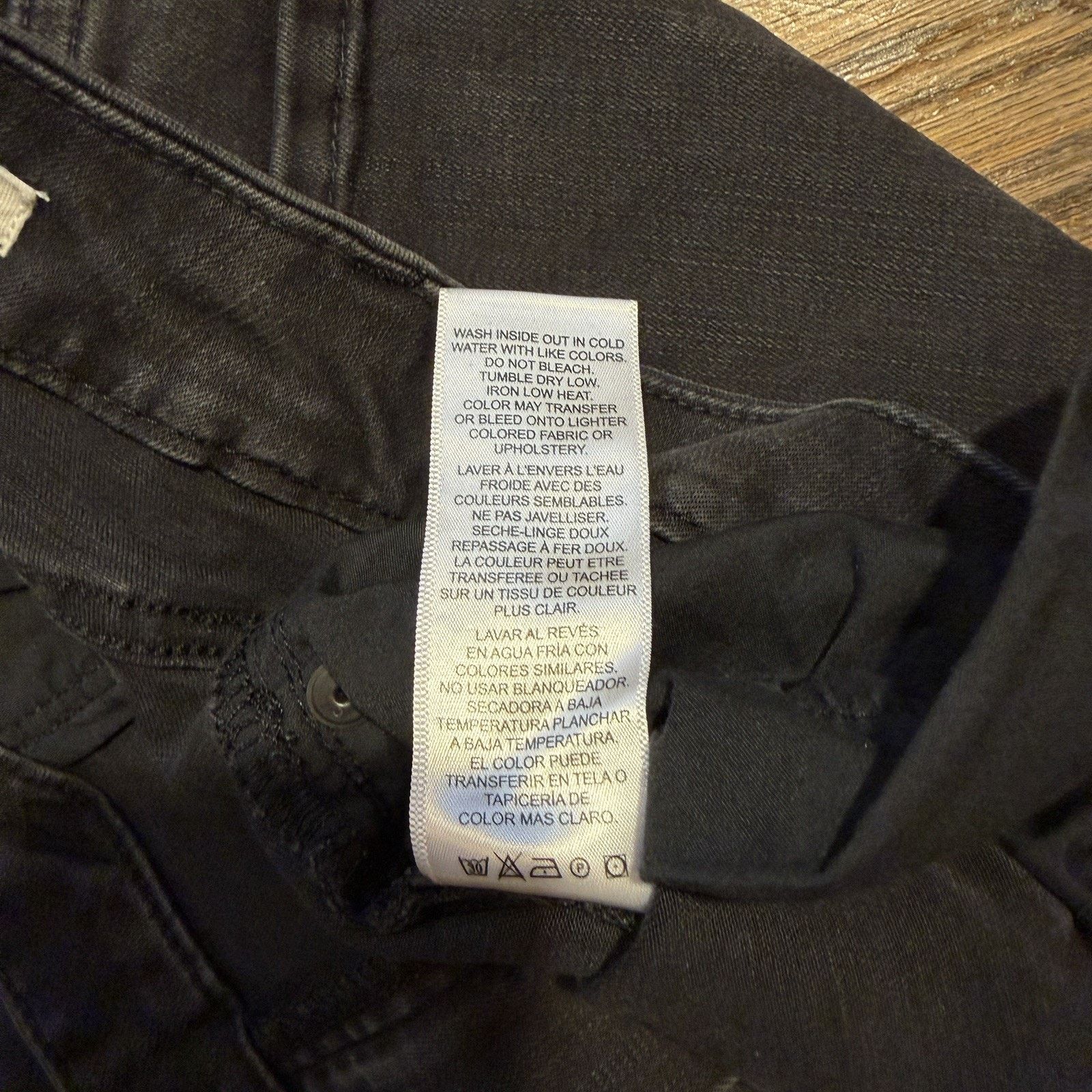 Frame Frame Le Mini Boot Cut Jeans Black Noir High Rise Size 32 Size 32" / US 10 / IT 46 - 14 Thumbnail