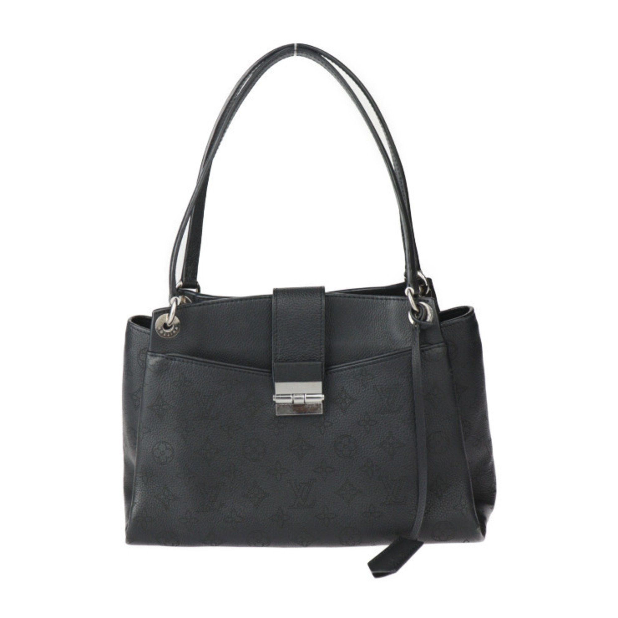 Louis Vuitton Louis Vuitton Sevres Monogram Mahina Handbag M41788 Leather Black Shoulder Bag Tote 2423063008112R1 Size ONE SIZE - 1 Thumbnail