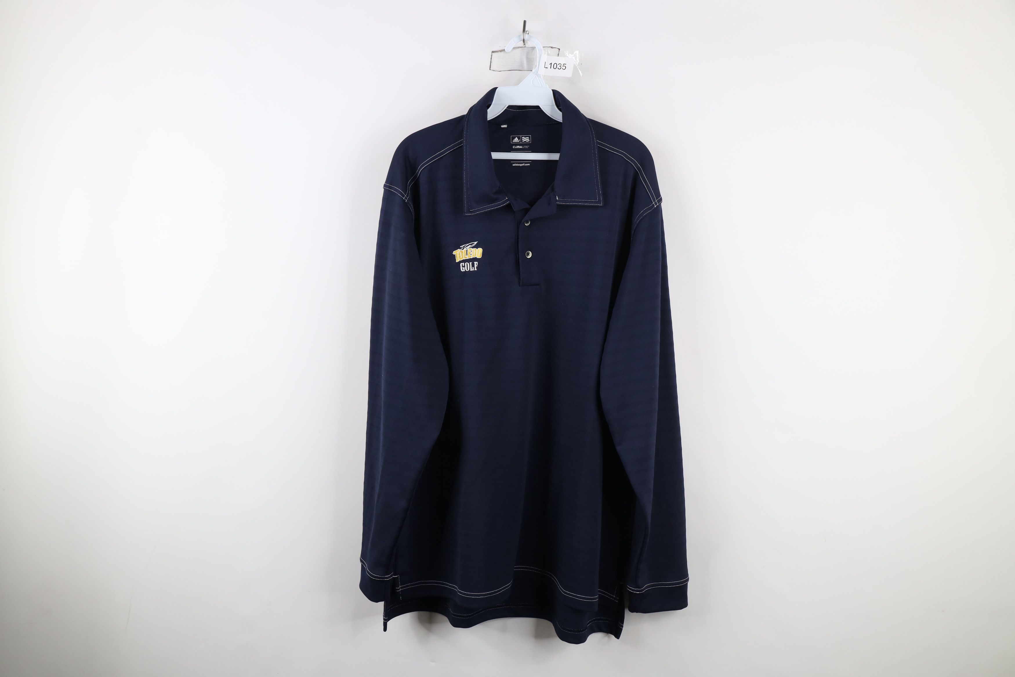 Adidas × Vintage Adidas University of Toledo Golf Long Sleeve Polo Shirt Size US L / EU 52-54 / 3 - 1 Thumbnail