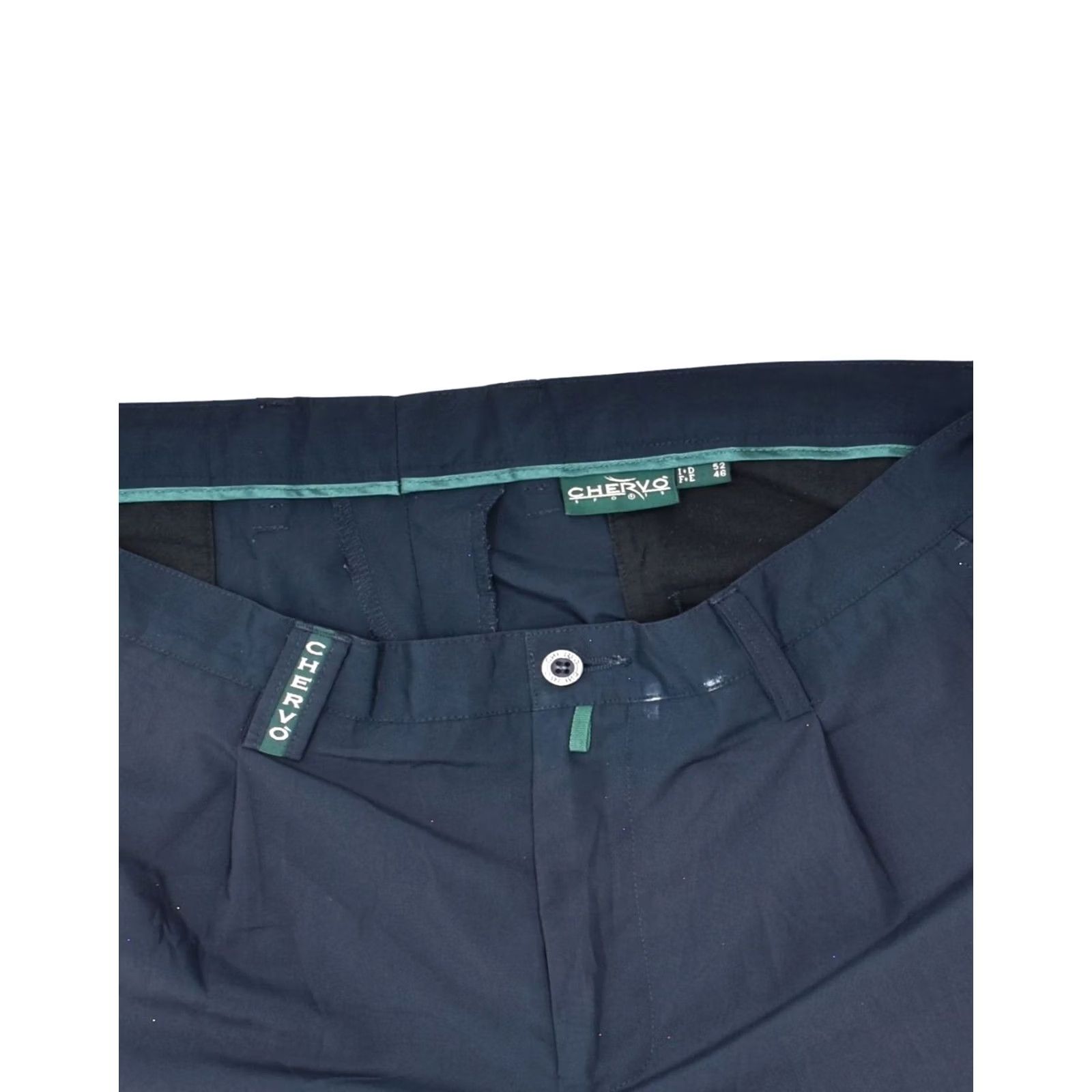 Vintage CHERVO Womens Chino Shorts Navy Blue XL EU 46 Polyester Size 40" / US 18 - 3 Thumbnail