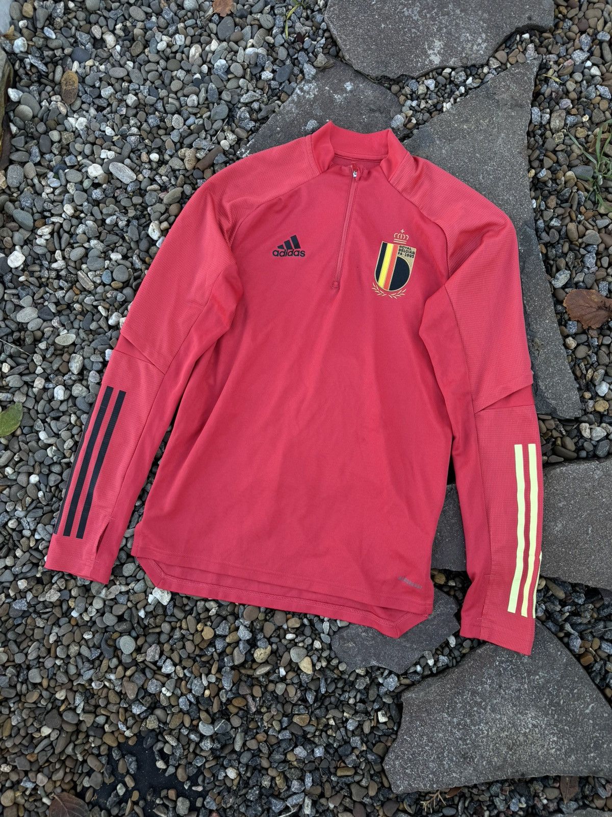 Adidas 2019 Adidas Belgium long sleeve drill jersey Size US S / EU 44-46 / 1 - 2 Thumbnail