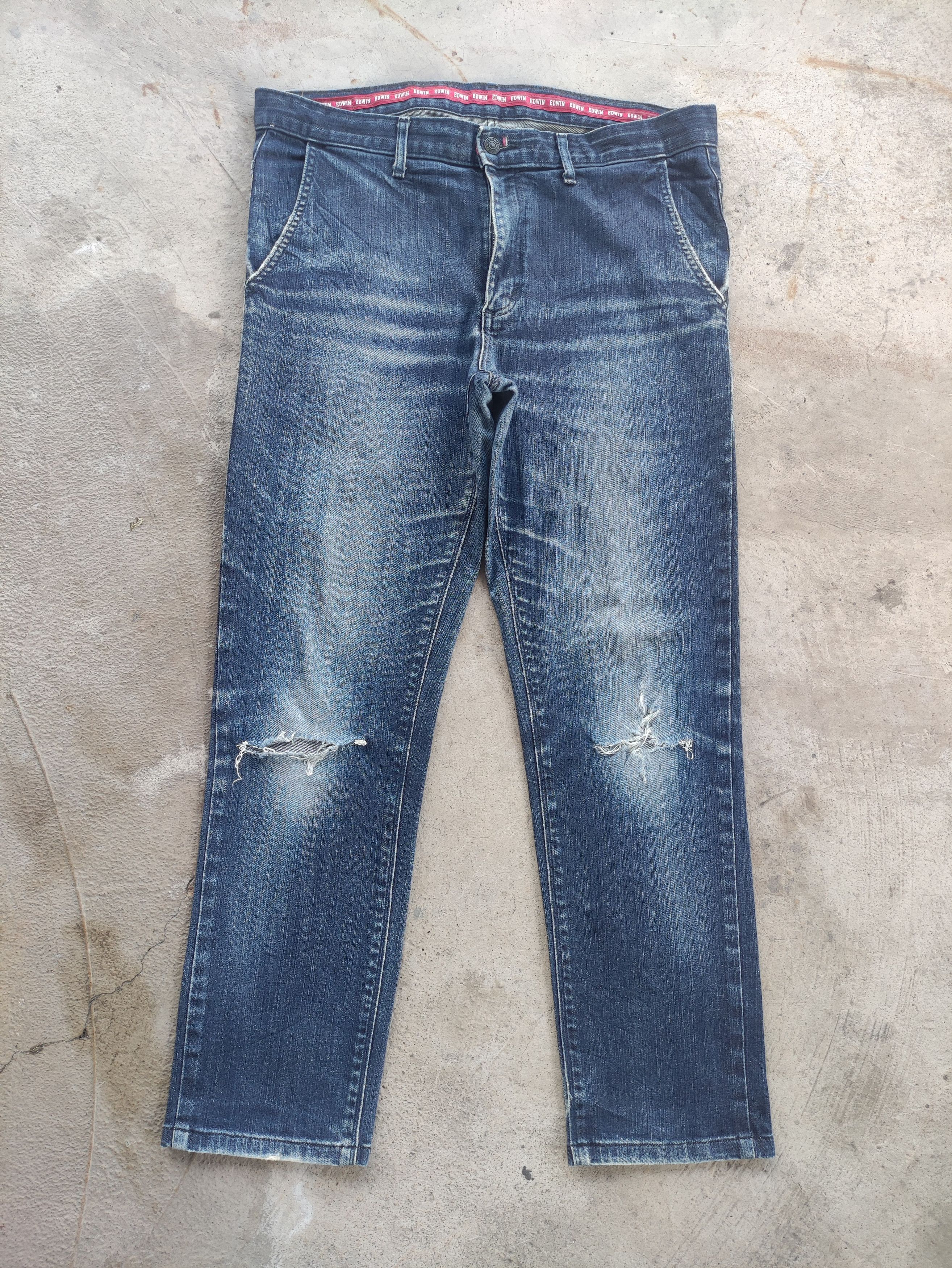 Edwin Vintage Edwin Japan Distressed Fader Denim Jean Size US 36 / EU 52 - 1 Thumbnail