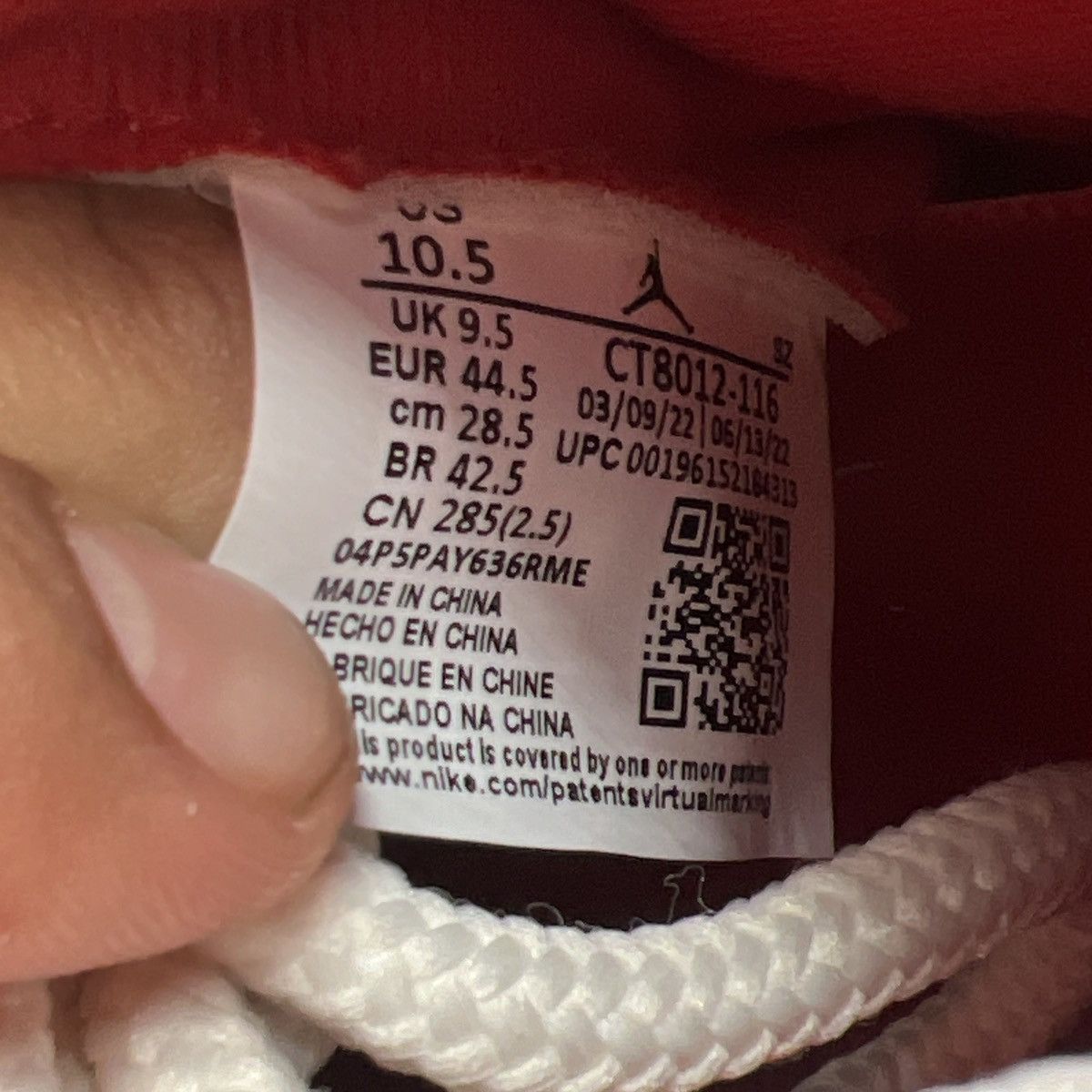 Jordan Brand Air Jordan 11 Cherry Size US 10.5 / EU 43-44 - 8 Thumbnail