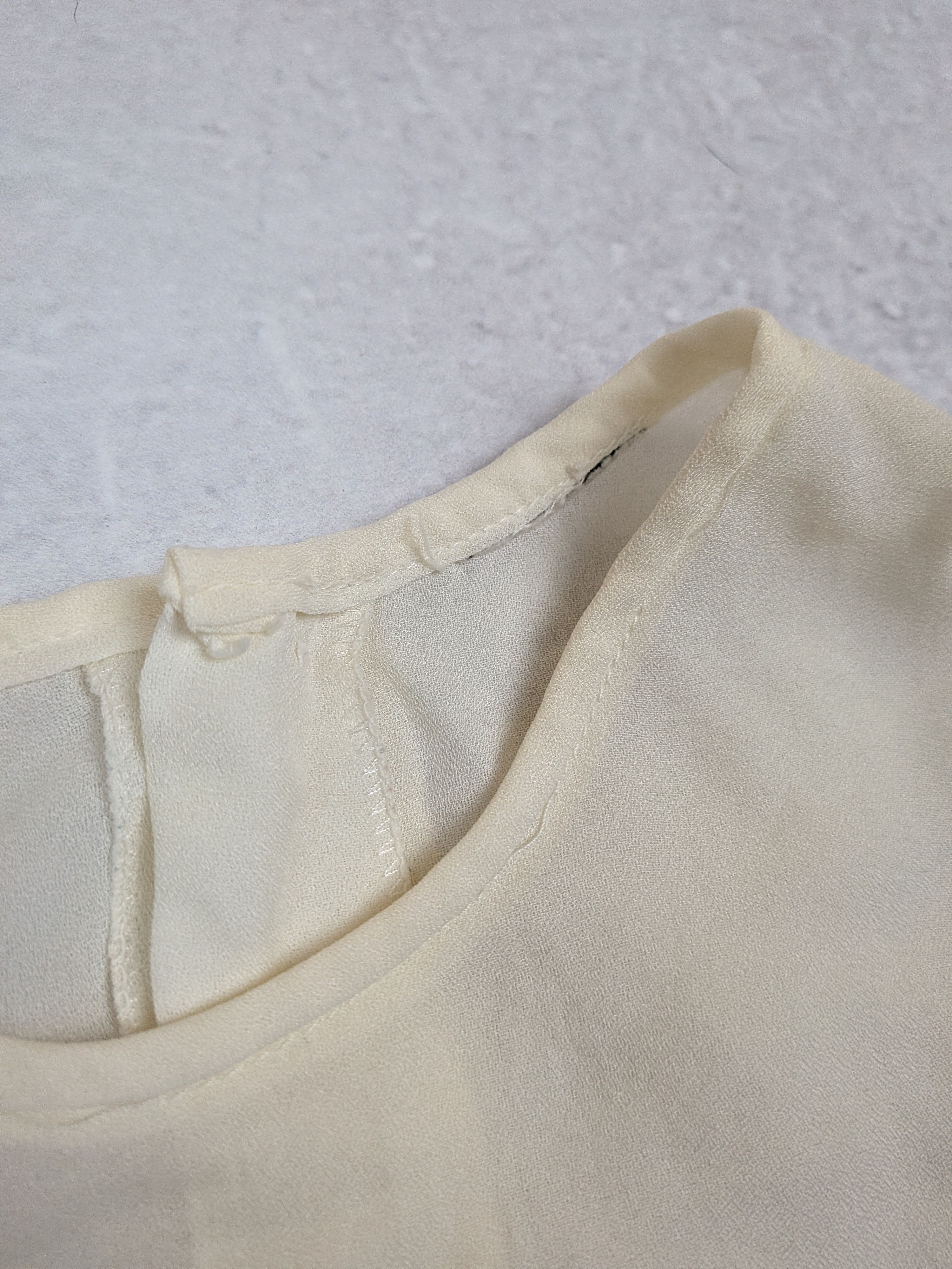 Other Handmade Vintage Silk & Guipure Lace Blouse Boho Size L XL Size L / US 10 / IT 46 - 8 Thumbnail