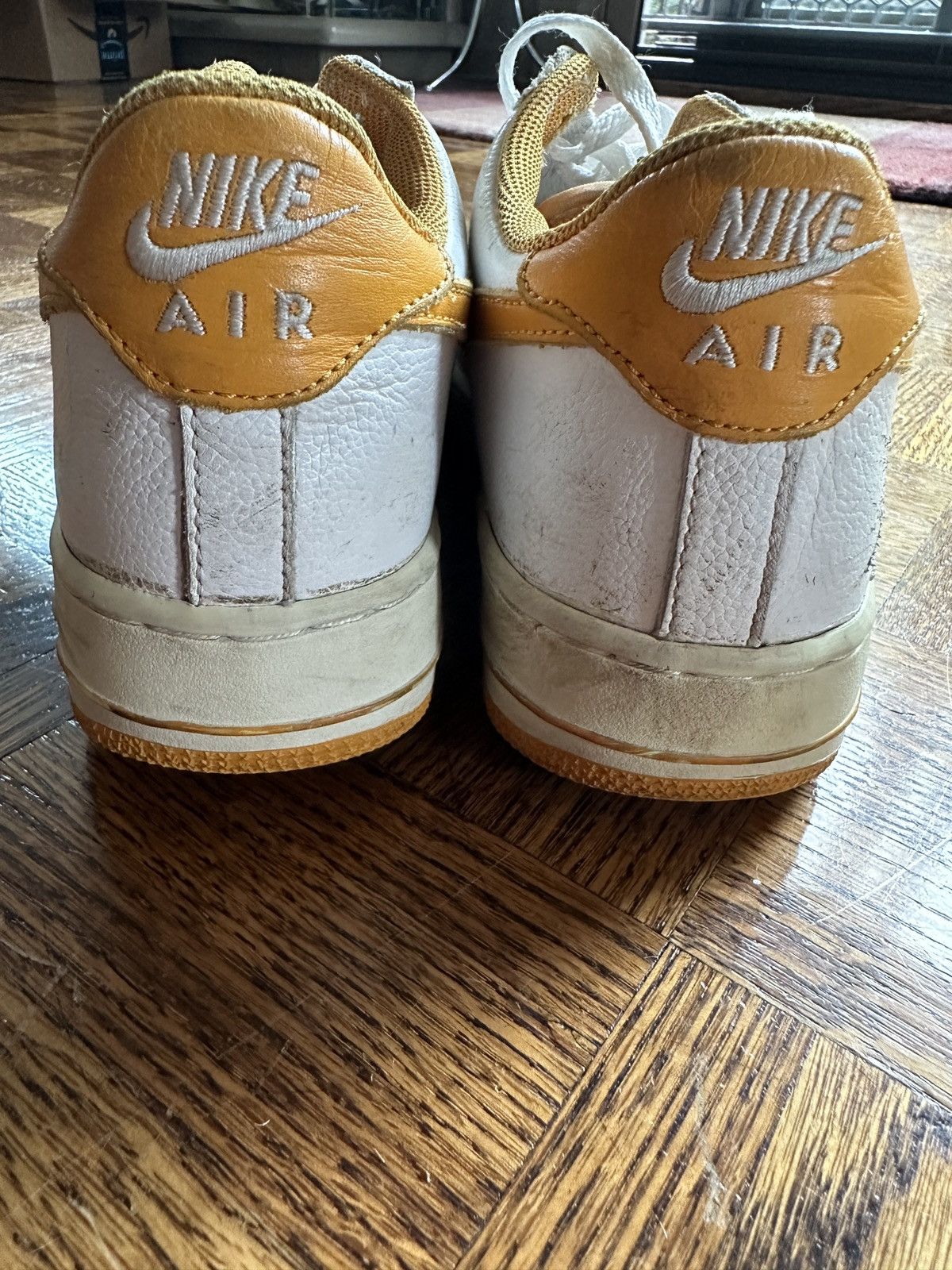 Nike Vintage Nike Air Force 1 Low White / Canyon Gold 2002 Size US 8.5 / EU 41-42 - 14 Thumbnail