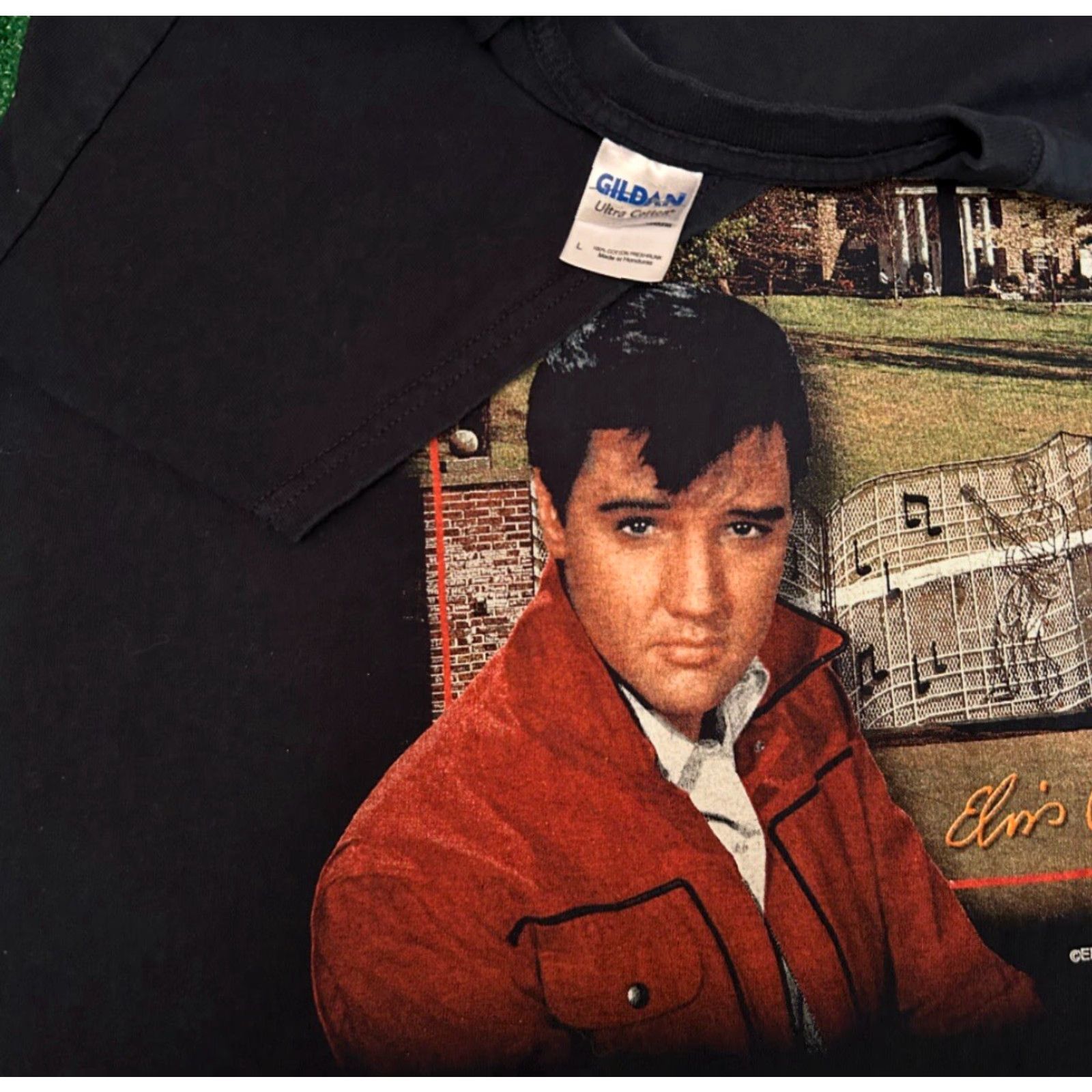 Vintage VINTAGE Elvis Welcome To Graceland Thank You Very Much Shirt Mens L Black 90s Rock Music T-Shirt Size US L / EU 52-54 / 3 - 3 Thumbnail