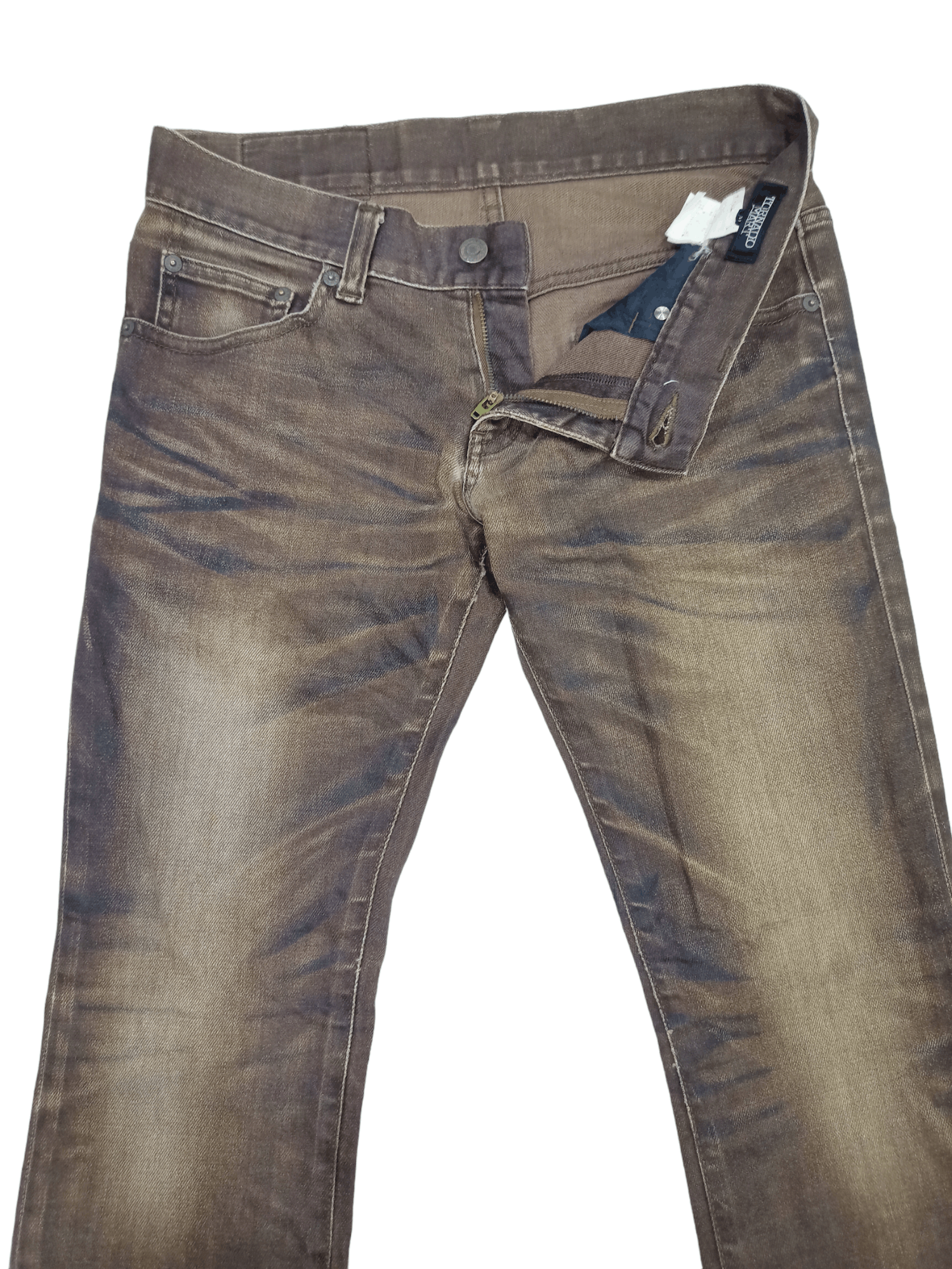 Tornado Mart Tornado Mart Stretchable Mud Washed Flared Denim Size US 30 / EU 46 - 6 Thumbnail