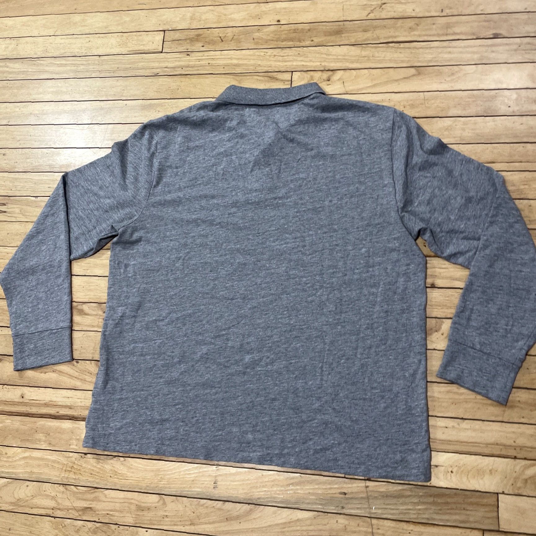 Vintage St. John's Bay Polo Mens XL Gray Jersey Stretch Polo XL Size US XL / EU 56 / 4 - 2 Thumbnail