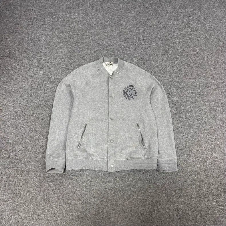 Hermes Hermes Saddle-stud embroidery baseball jacket Size XL / US 12-14 / IT 48-50 - 1 Thumbnail