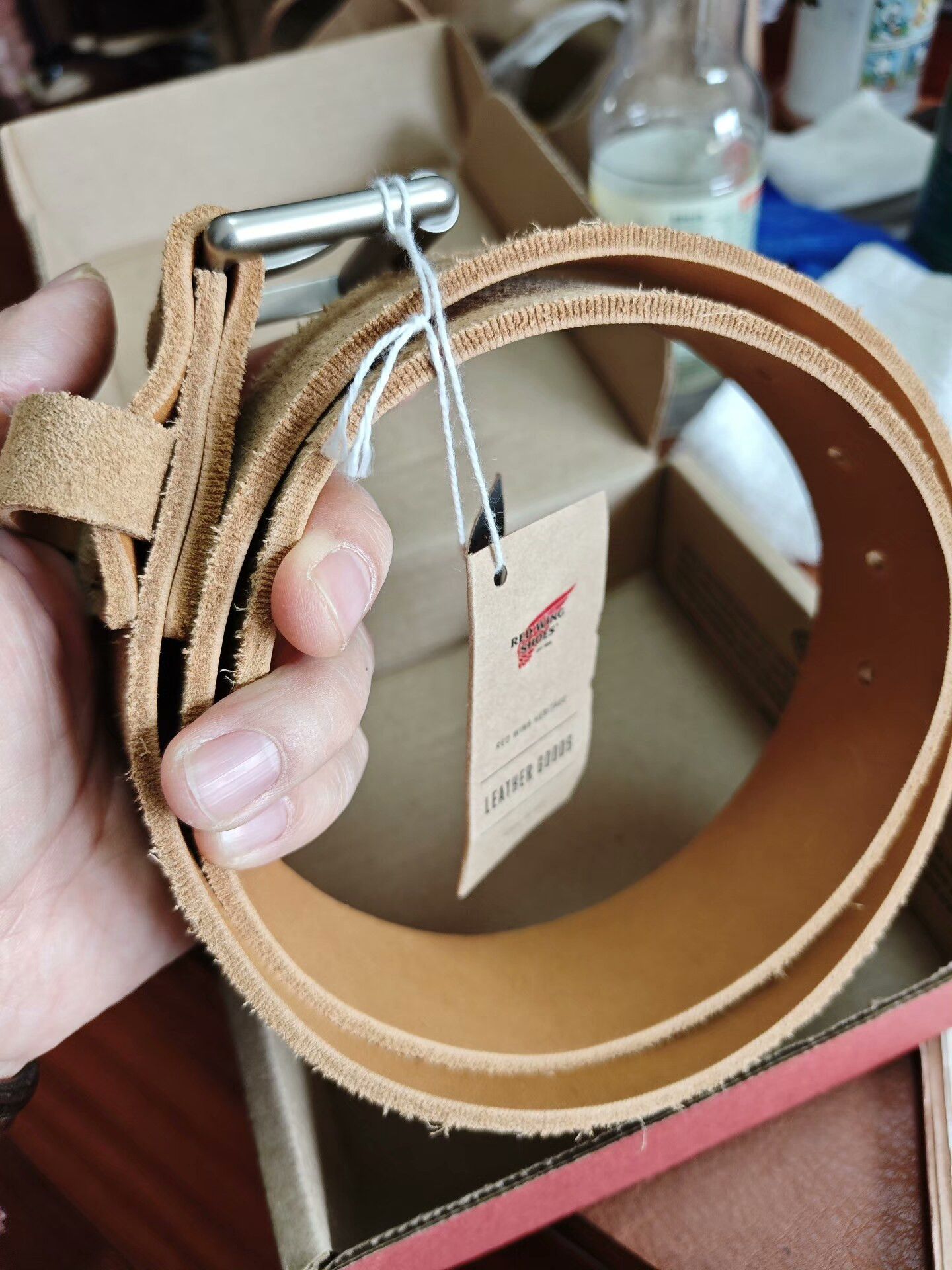 Red Wing Red Wing USA Suede Leather Belt Size ONE SIZE - 1 Thumbnail