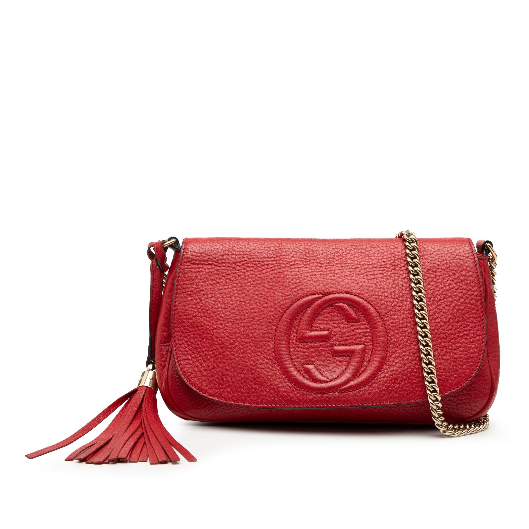 Gucci Medium Leather Soho Chain Flap Crossbody Size ONE SIZE - 1 Thumbnail