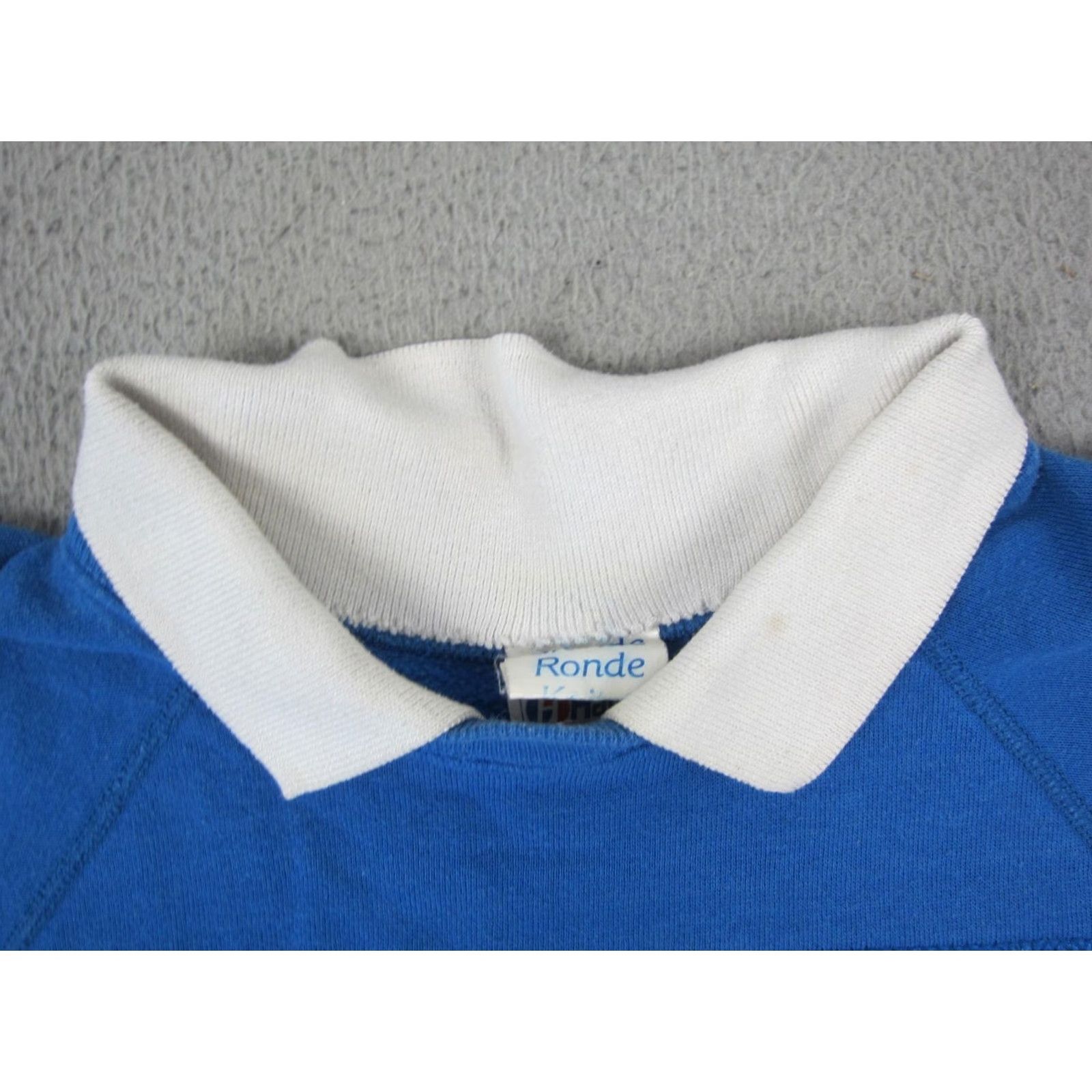 Hanes VINTAGE Hanes Sweater Mens L Blue Collared Knit Pullover 80s 90s City Classic Winter Fall Size US L / EU 52-54 / 3 - 3 Thumbnail