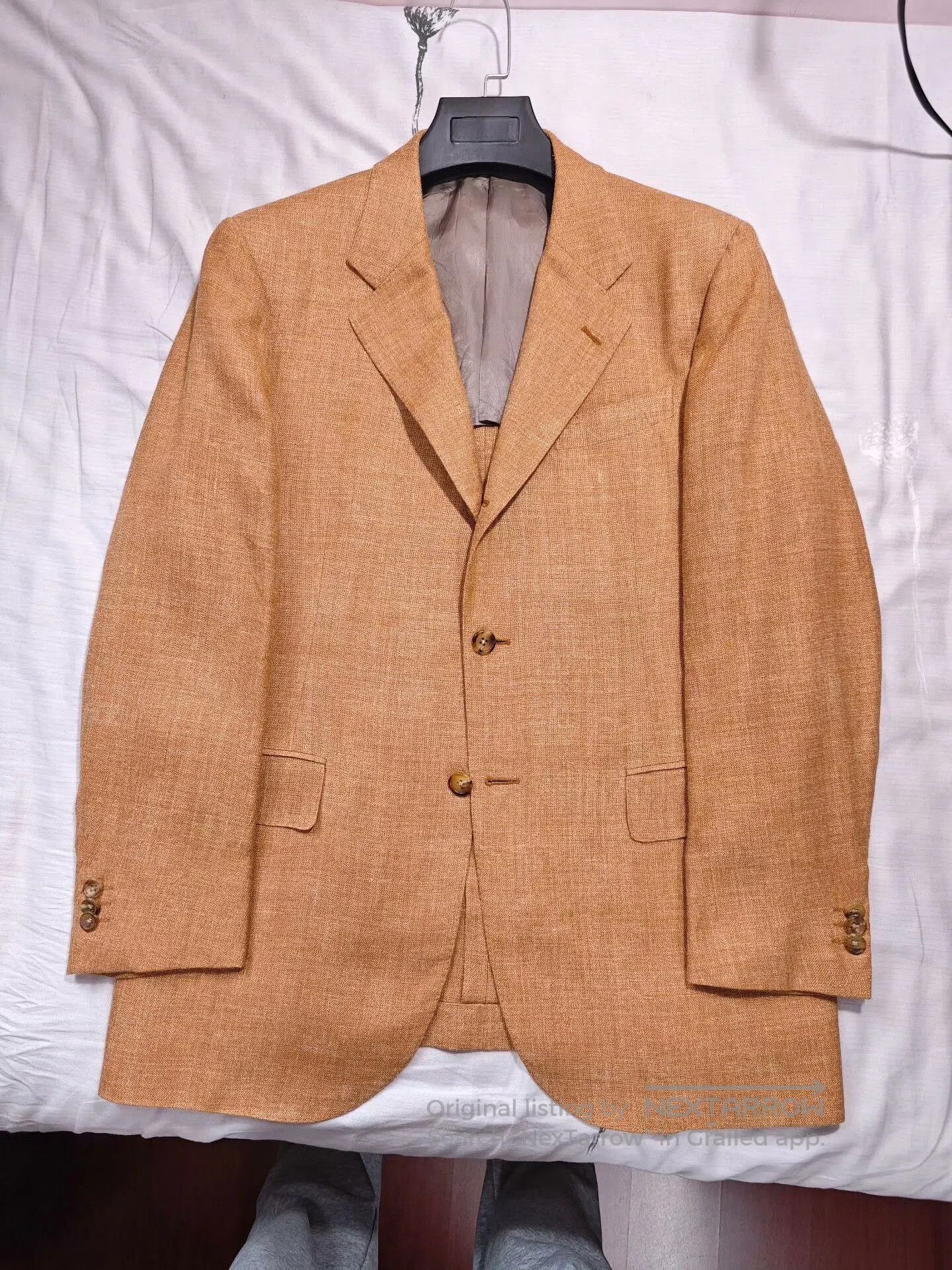 Japanese Brand Italian E. Thomas Custom Suit Jacket. Size US M / EU 48-50 / 2 - 5 Thumbnail