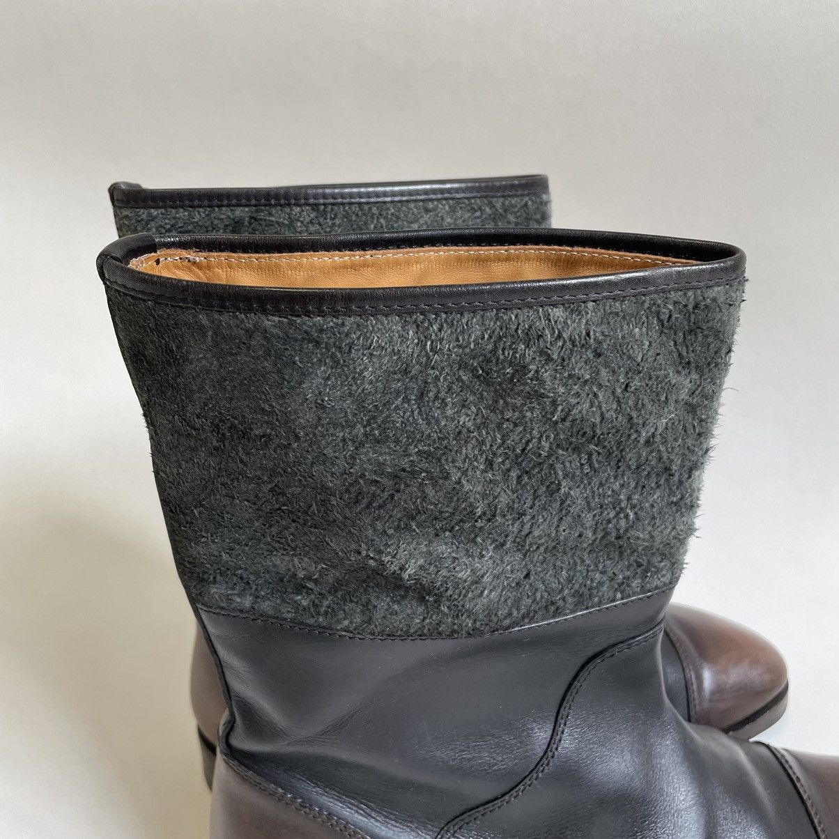 Maison Margiela Burnished Leather ‘Engineer Boots’ Size US 8 / EU 41 - 4 Thumbnail
