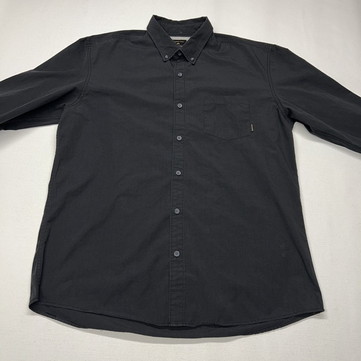 Quiksilver Quiksilver Button Down Shirt Black Modern Fit Long Sleeve Size US L / EU 52-54 / 3 - 2 Thumbnail