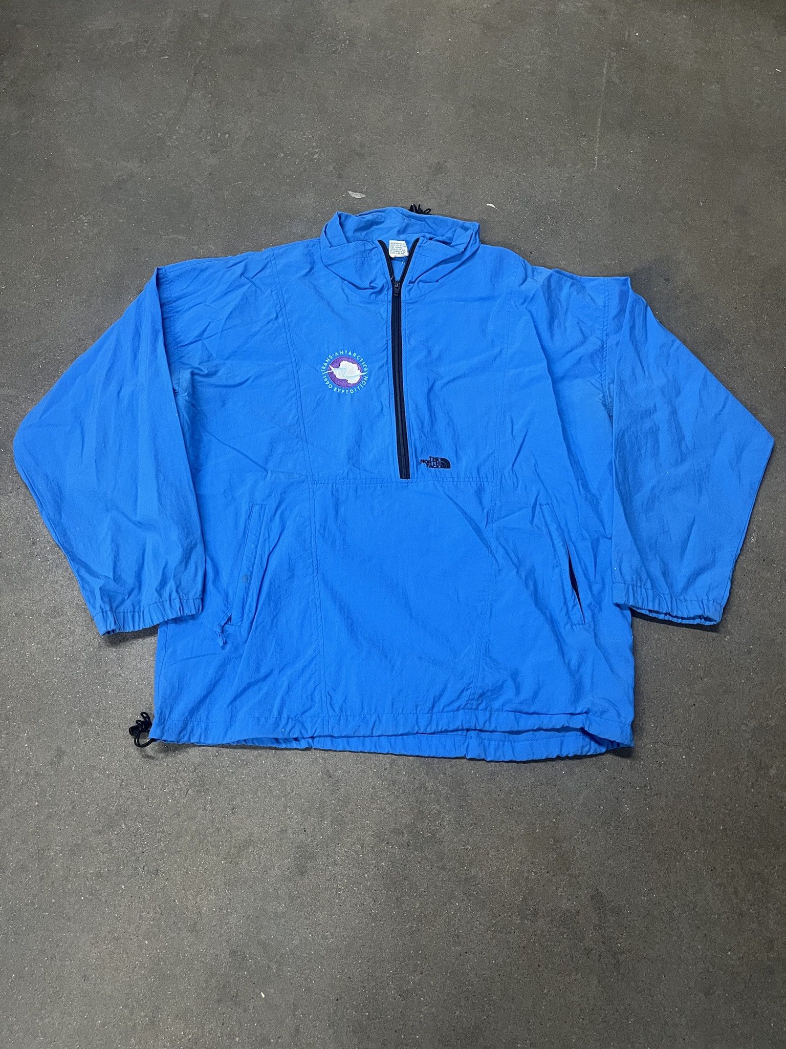Vintage The North Face 1990 Trans Antarctica Expedition 1/2 Zip Anorak Windbreaker