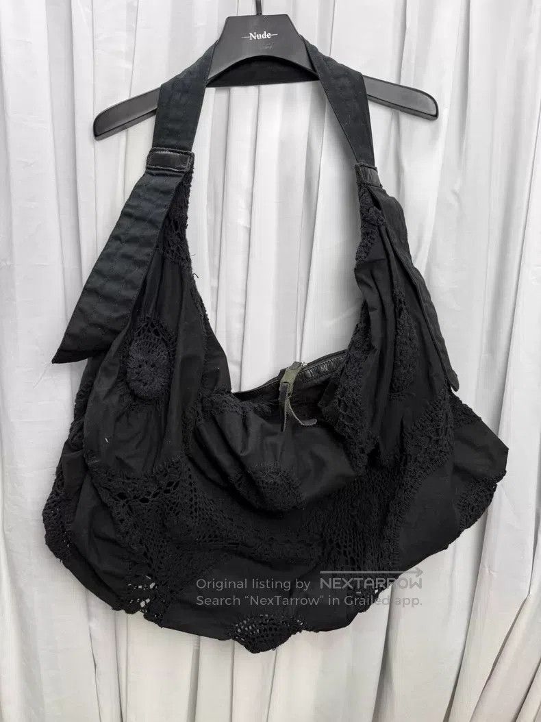 Yohji Yamamoto Yohji Yamamoto Cutout Floral Crochet Dim Sum Bag Size ONE SIZE - 1 Thumbnail