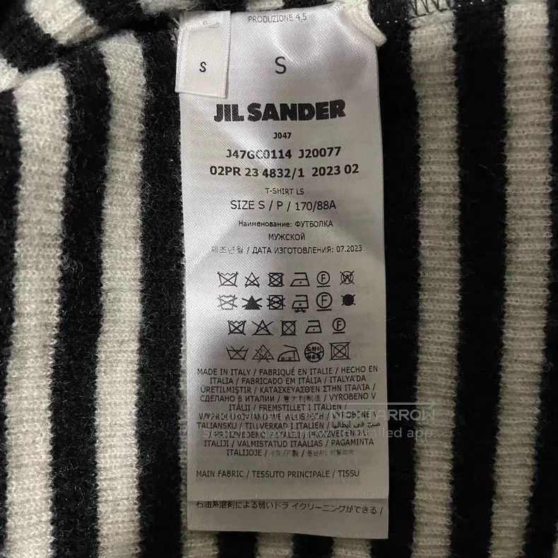 Jil Sander Jil Sander Striped sheep sweater Size S / US 4 / IT 40 - 4 Thumbnail